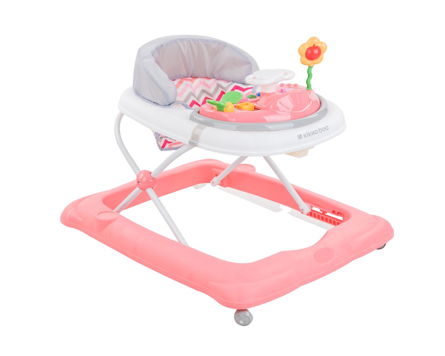 Kikkaboo Lauflernhilfe Misty klappbar 3-fach h&ouml;henverstellbar Musik Spielcenter rosa pink - Bild 1