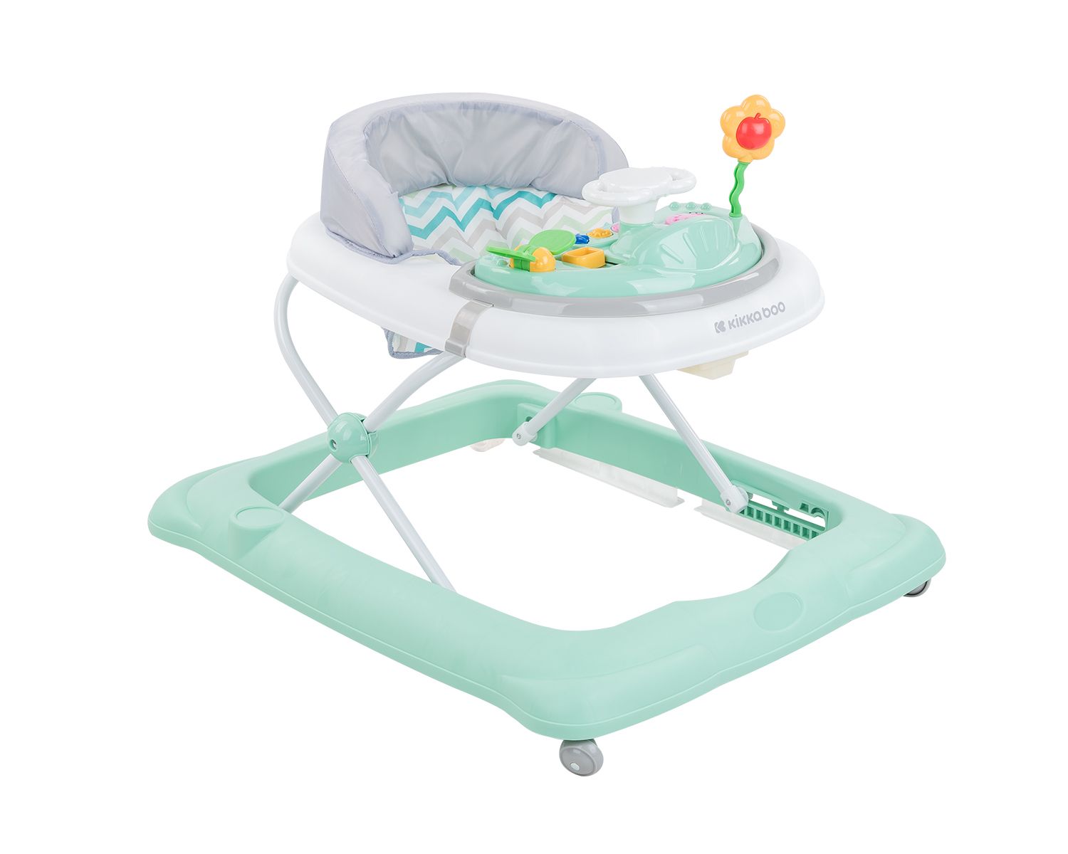 Kikkaboo Lauflernhilfe Misty klappbar 3-fach h&ouml;henverstellbar Musik Spielcenter hellgr&uuml;n - Bild 1