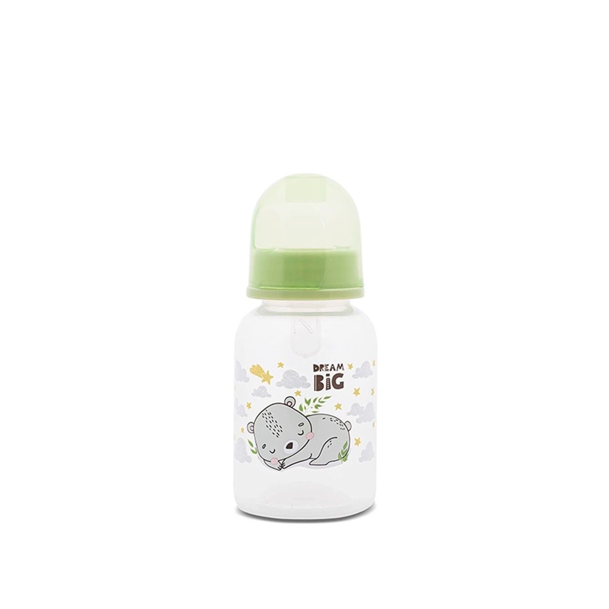 Baby Care Babyflasche Simple 125 ml Tiere Schutzdeckel Sauger Gr&ouml;&szlig;e 0+ ab Geburt hellgr&uuml;n - Bild 1
