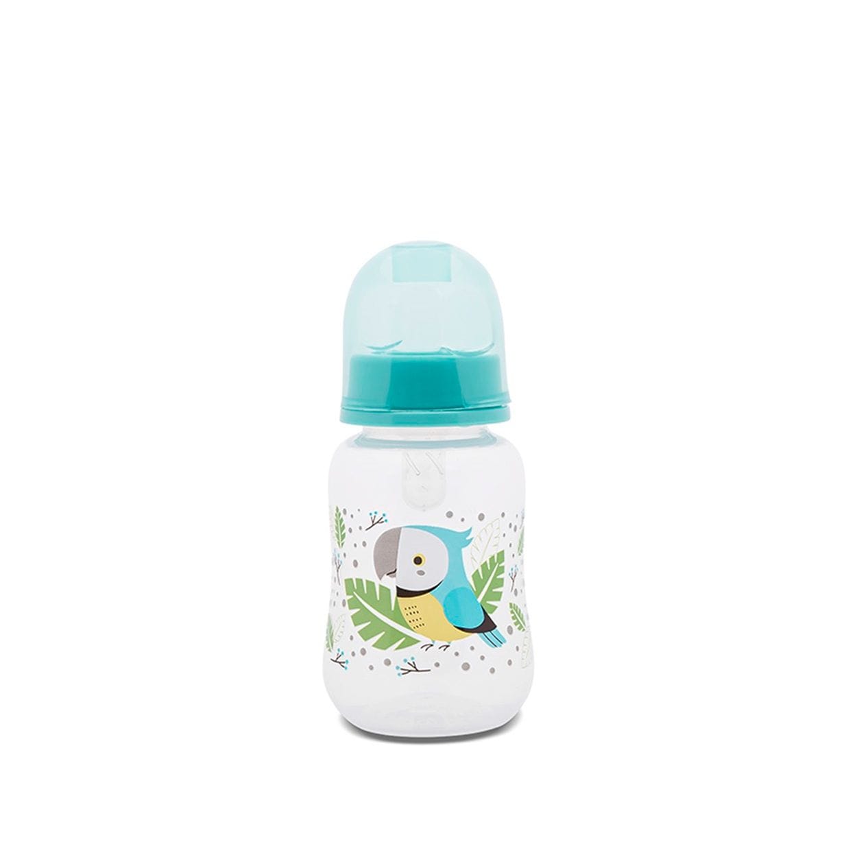 Baby Care Babyflasche Easy Grip 125 ml Silikonsauger Gr&ouml;&szlig;e 0+, Deckel, ab Geburt gr&uuml;n - Bild 1