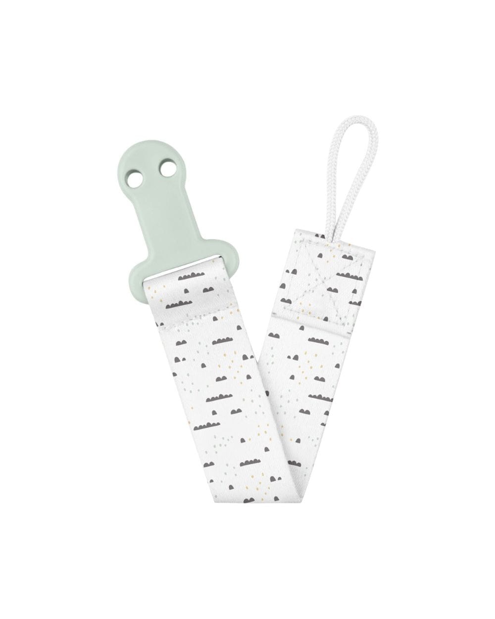 Kikkaboo Baby-Schnuller-Clip Savanna, Schnullerkette, Schnullerband, ab Geburt hellgr&uuml;n - Bild 1