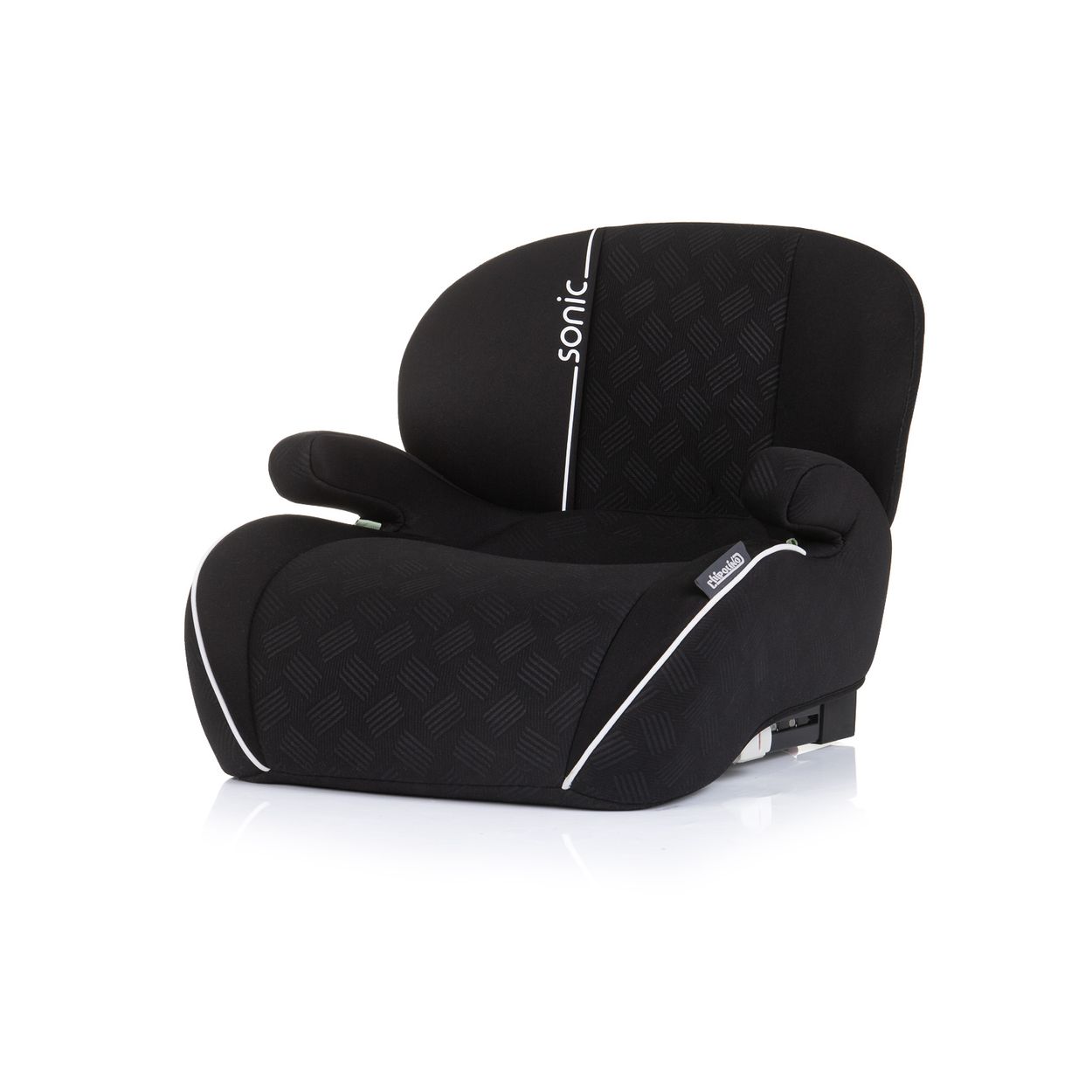 Chipolino Kindersitz, Sitzerh&ouml;hung Sonic Isofix, i-Size, 125-150 cm, Armlehne schwarz - Bild 1