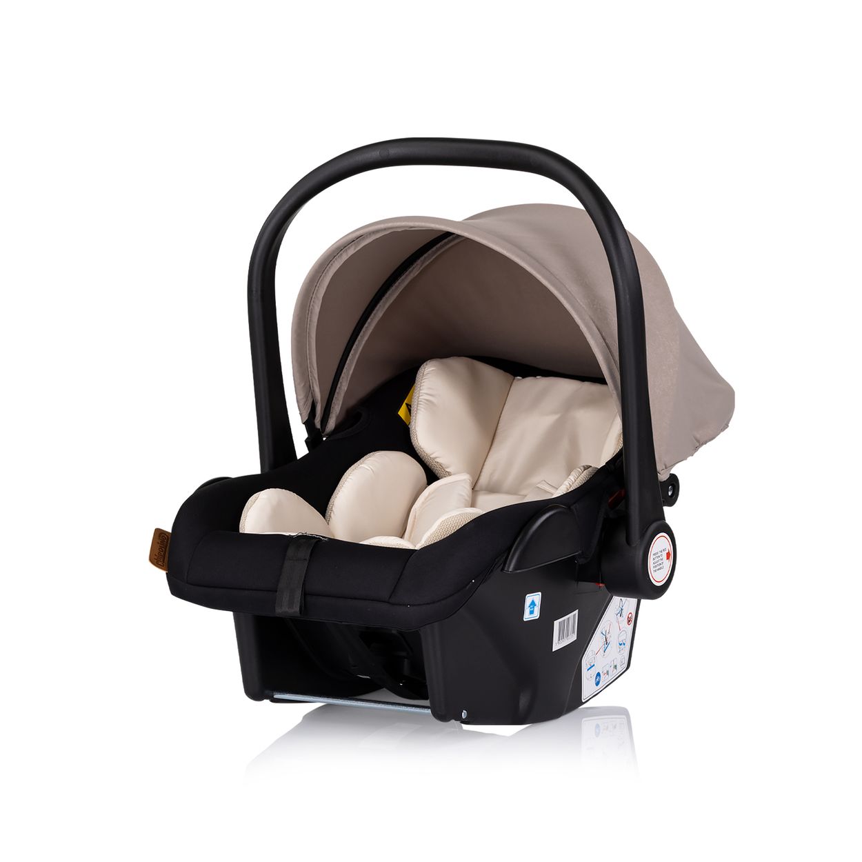 Chipolino Babyschale Amore i-Size Gruppe 0+ (0 - 13 kg) Kissen Griff verstellbar hellbraun - Bild 1