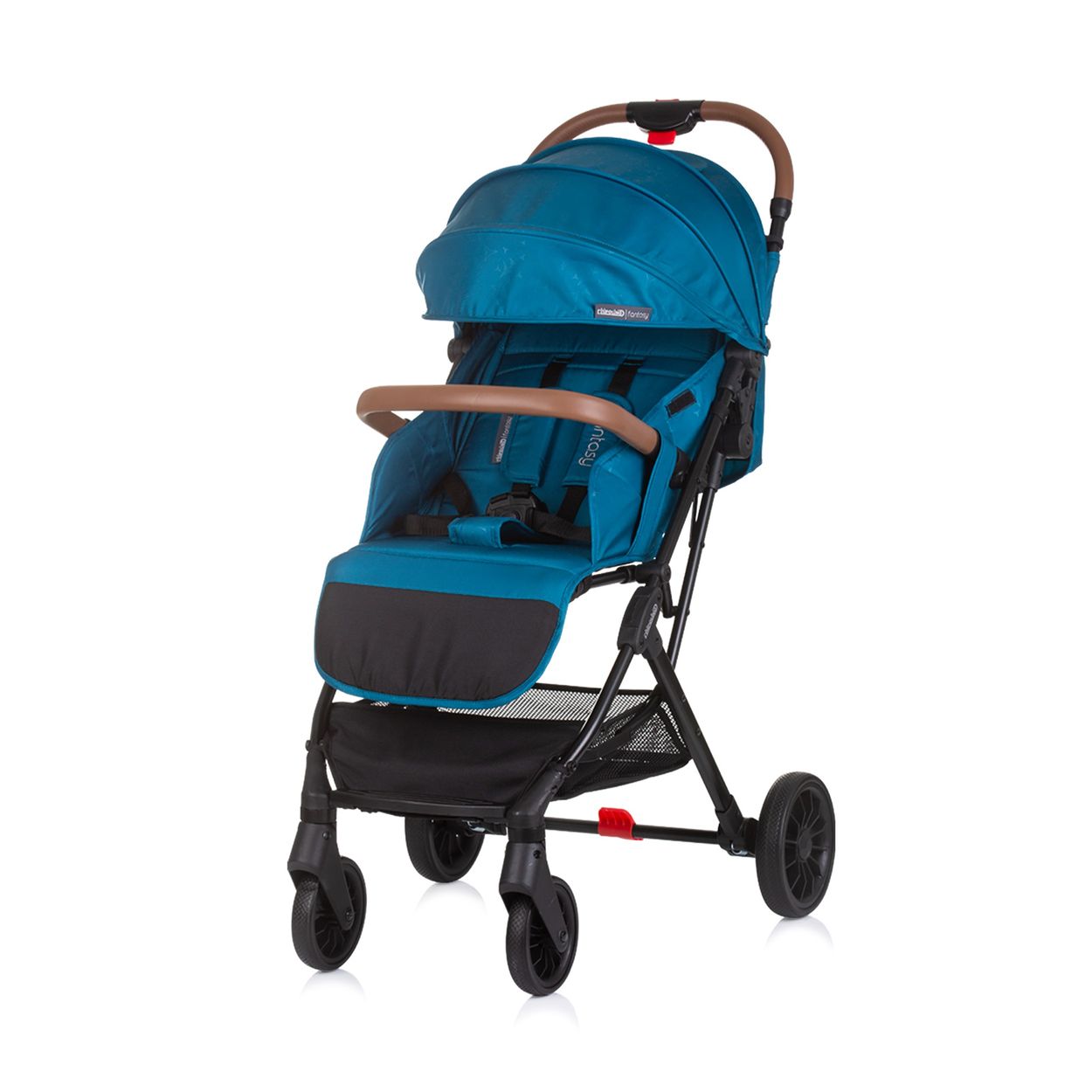 Chipolino Kinderwagen Fantasy klappbar 5-Punkt-Gurt Fu&szlig;abdeckung Hinterradbremse blau - Bild 1