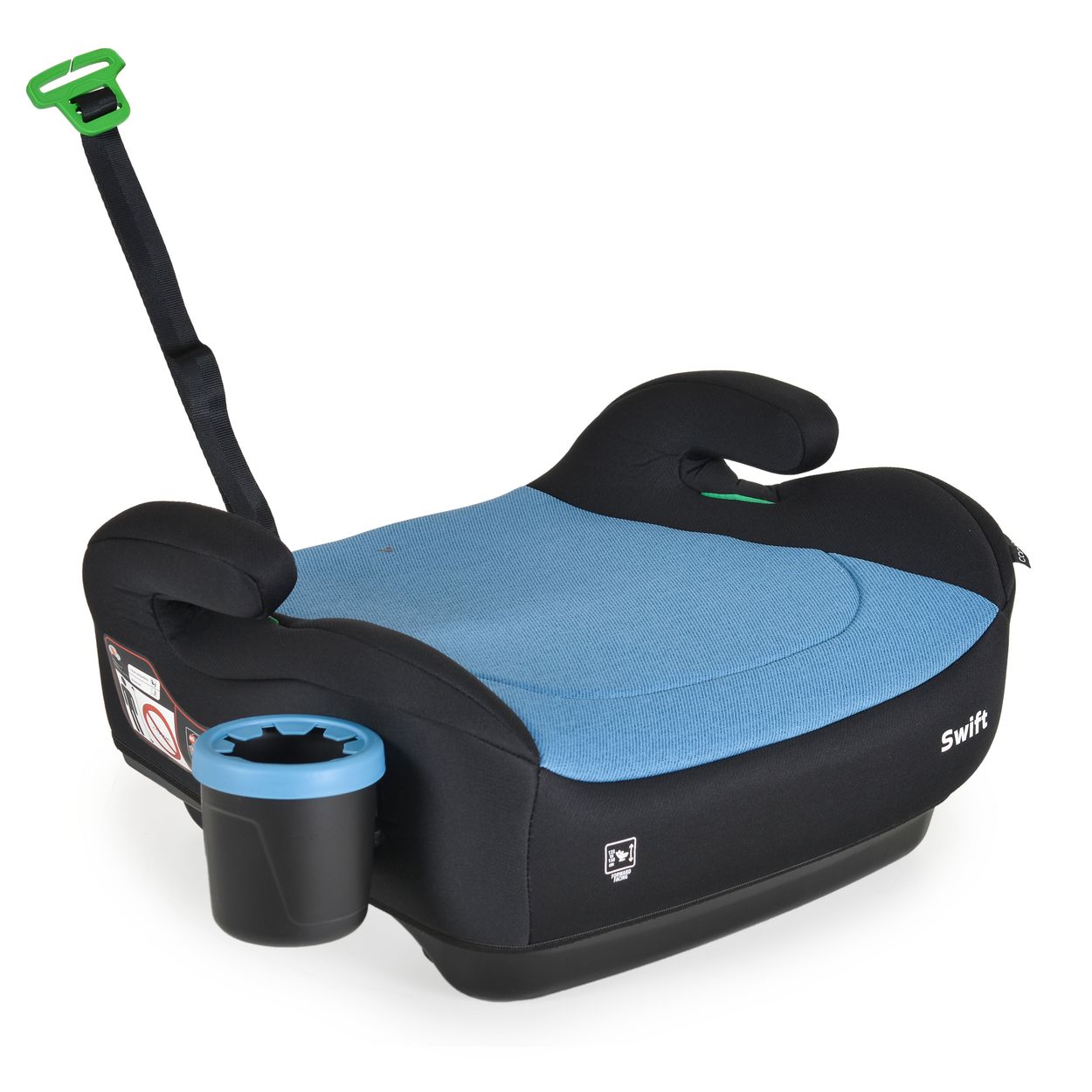 Cangaroo Kindersitz, Sitzerh&ouml;hung Swift (125-150cm) Armlehne, Getr&auml;nkehalter blau - Bild 1