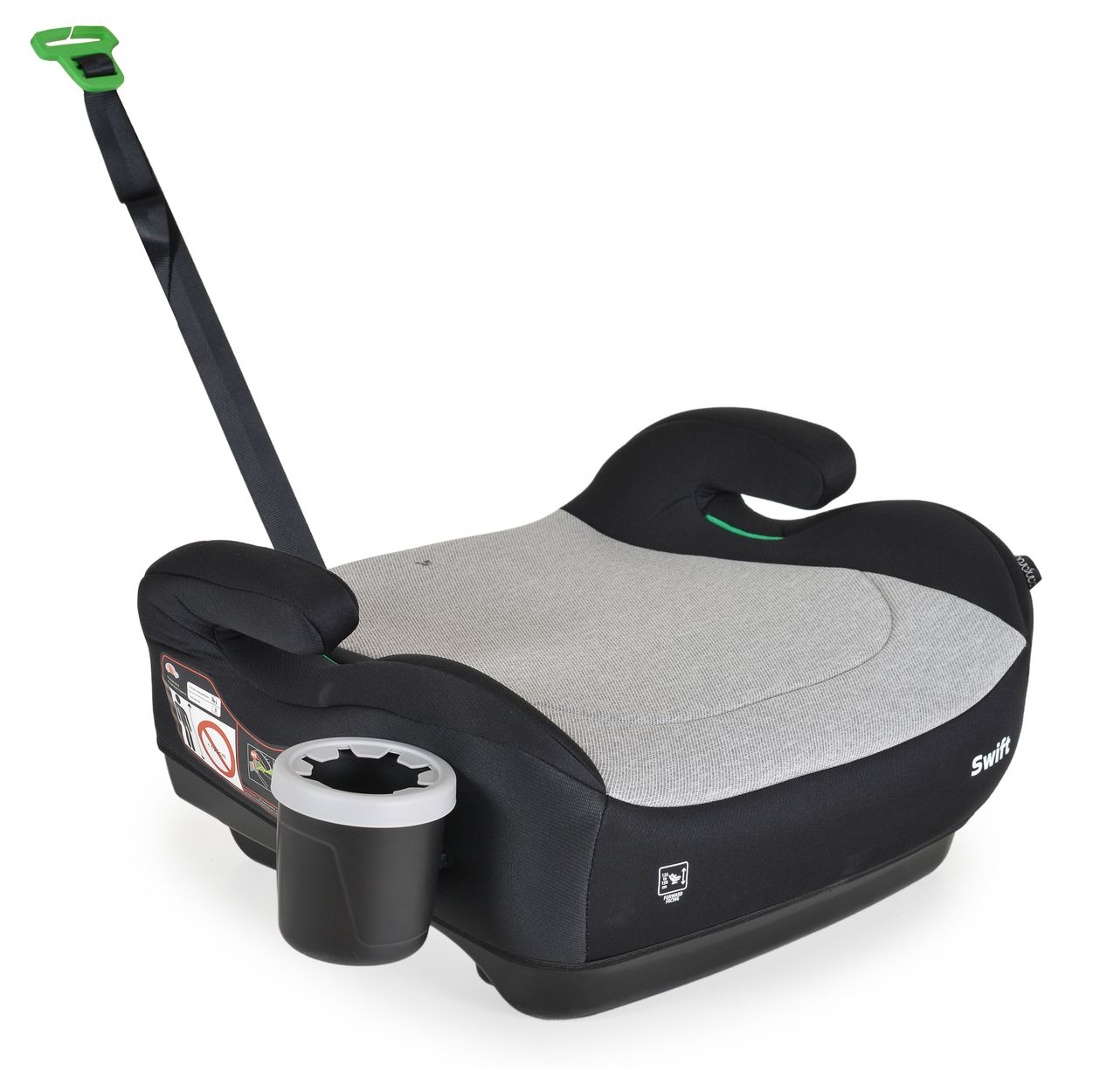 Cangaroo Kindersitz, Sitzerh&ouml;hung Swift (125-150cm) Armlehne, Getr&auml;nkehalter grau - Bild 1