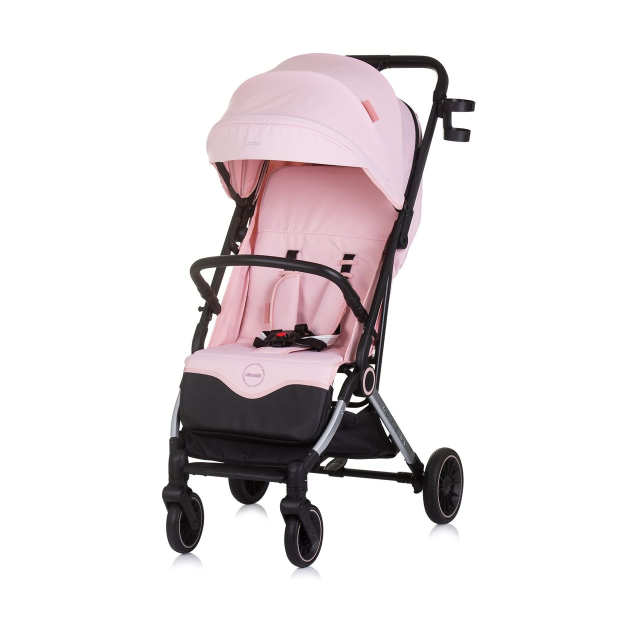 Chipolino Kinderwagen, Buggy Pixie zusammenklappbar Getr&auml;nkehalter Korb 22 kg pink - Bild 1