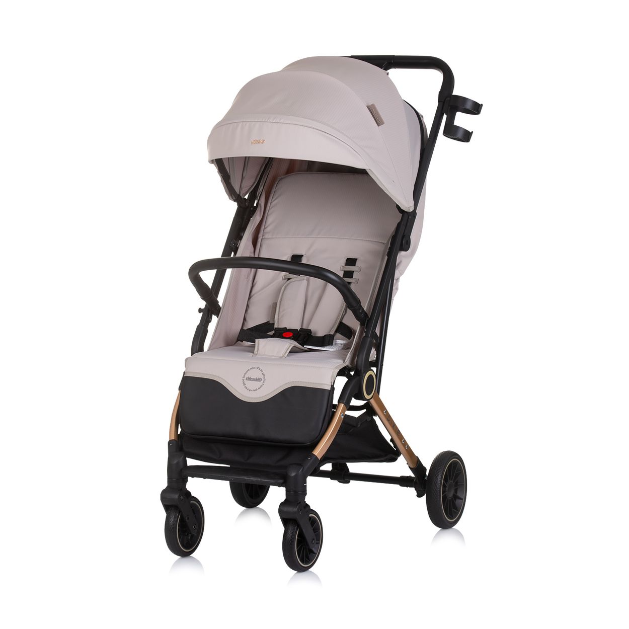 Chipolino Kinderwagen, Buggy Pixie zusammenklappbar Getr&auml;nkehalter Korb 22 kg hellbraun - Bild 1