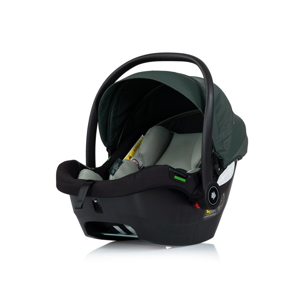 Chipolino Set Babyschale Isofix-Station Duo Smart i-Size verstellbare Kopfst&uuml;tze tannengr&uuml;n - Bild 1