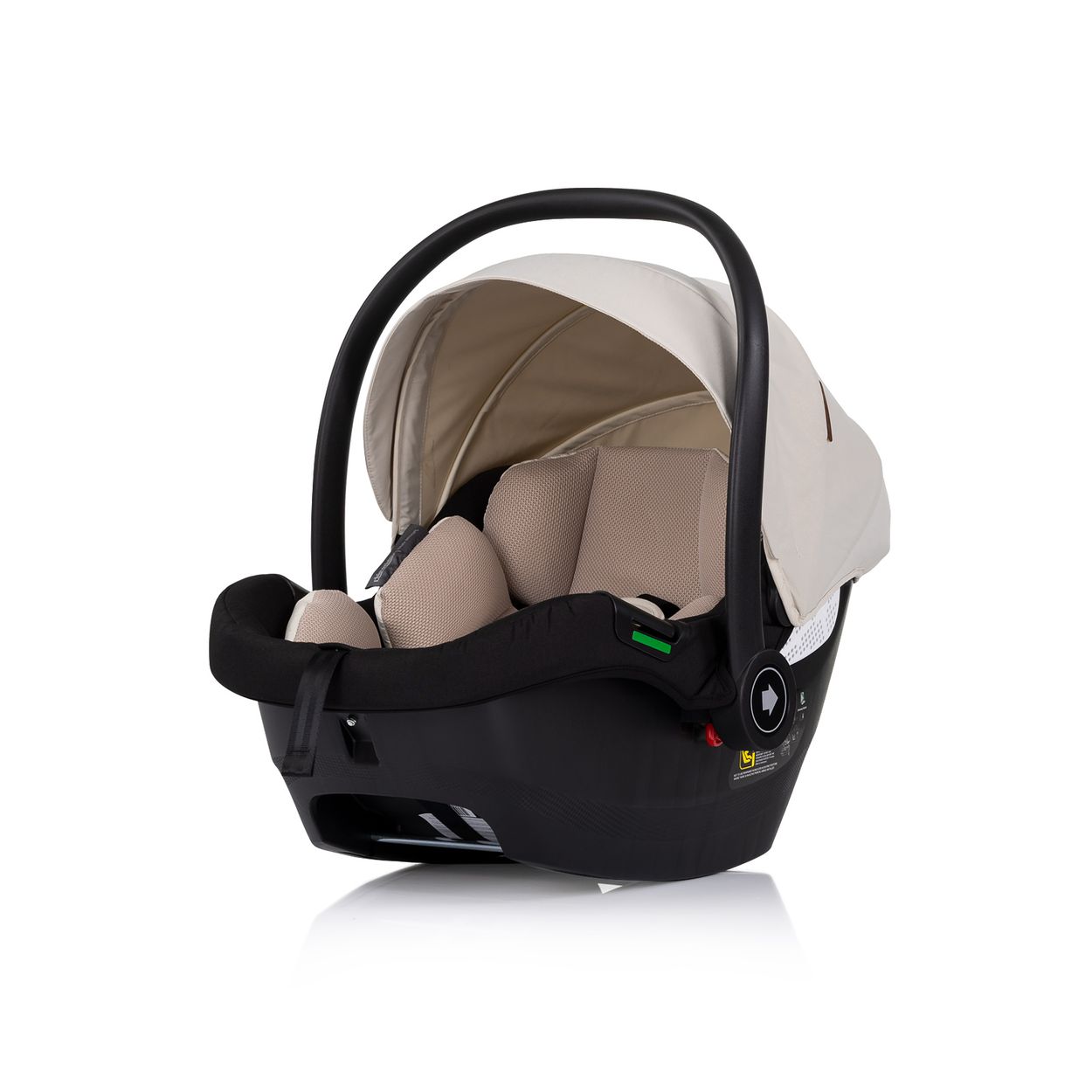 Chipolino Set Babyschale Isofix-Station Duo Smart i-Size verstellbare Kopfst&uuml;tze creme - Bild 1