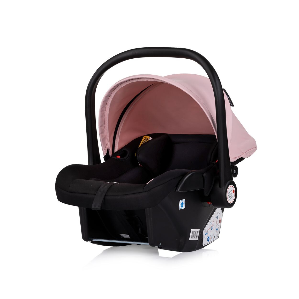 Chipolino Set Babyschale Isofix Basis-Station Vista i-Size (40-87cm) verstellbar rosa