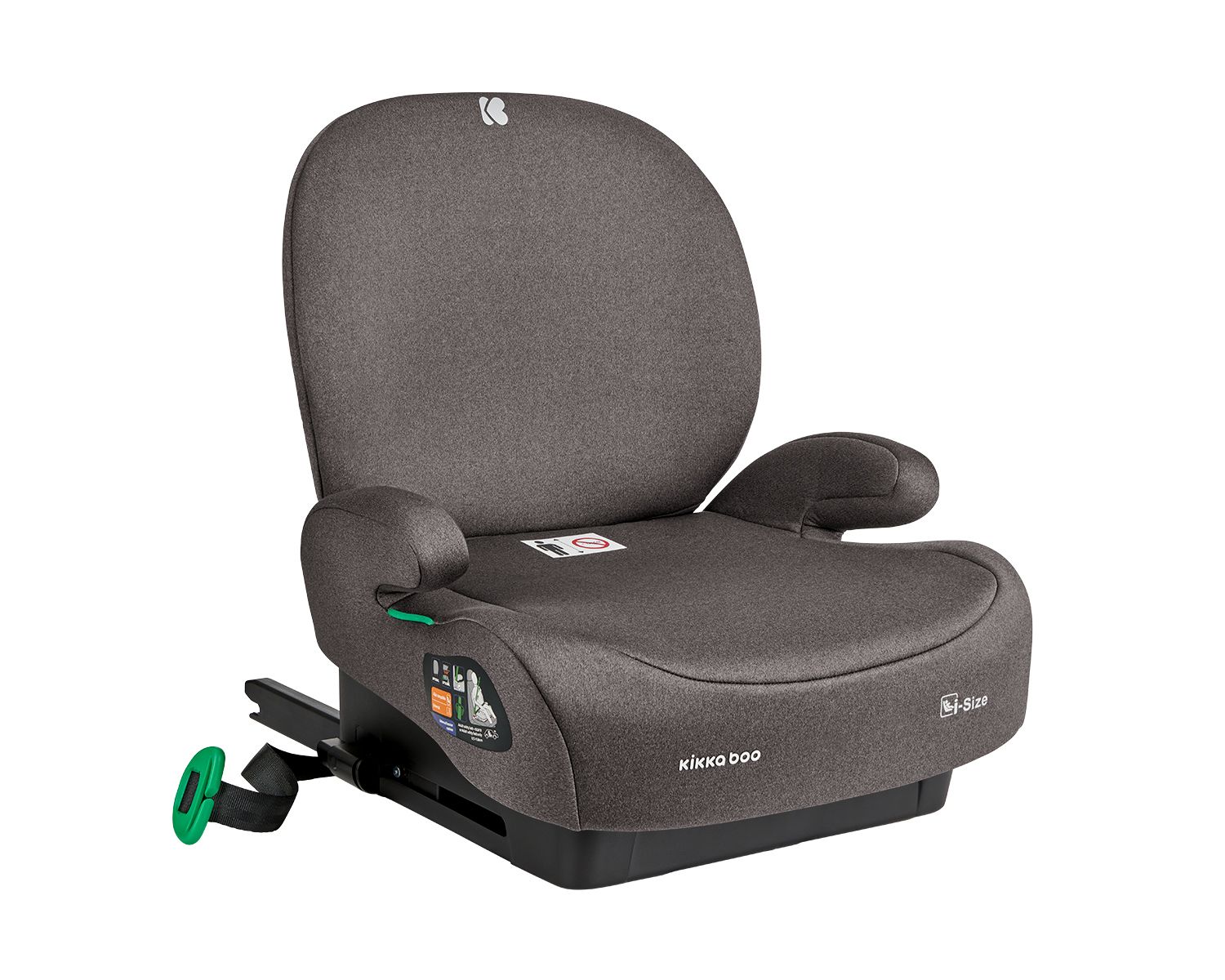 Kikkaboo Kindersitz, i-Size Sitzerh&ouml;hung i-Boost (125-150cm) ISOFIX R&uuml;ckenlehne braun - Bild 1