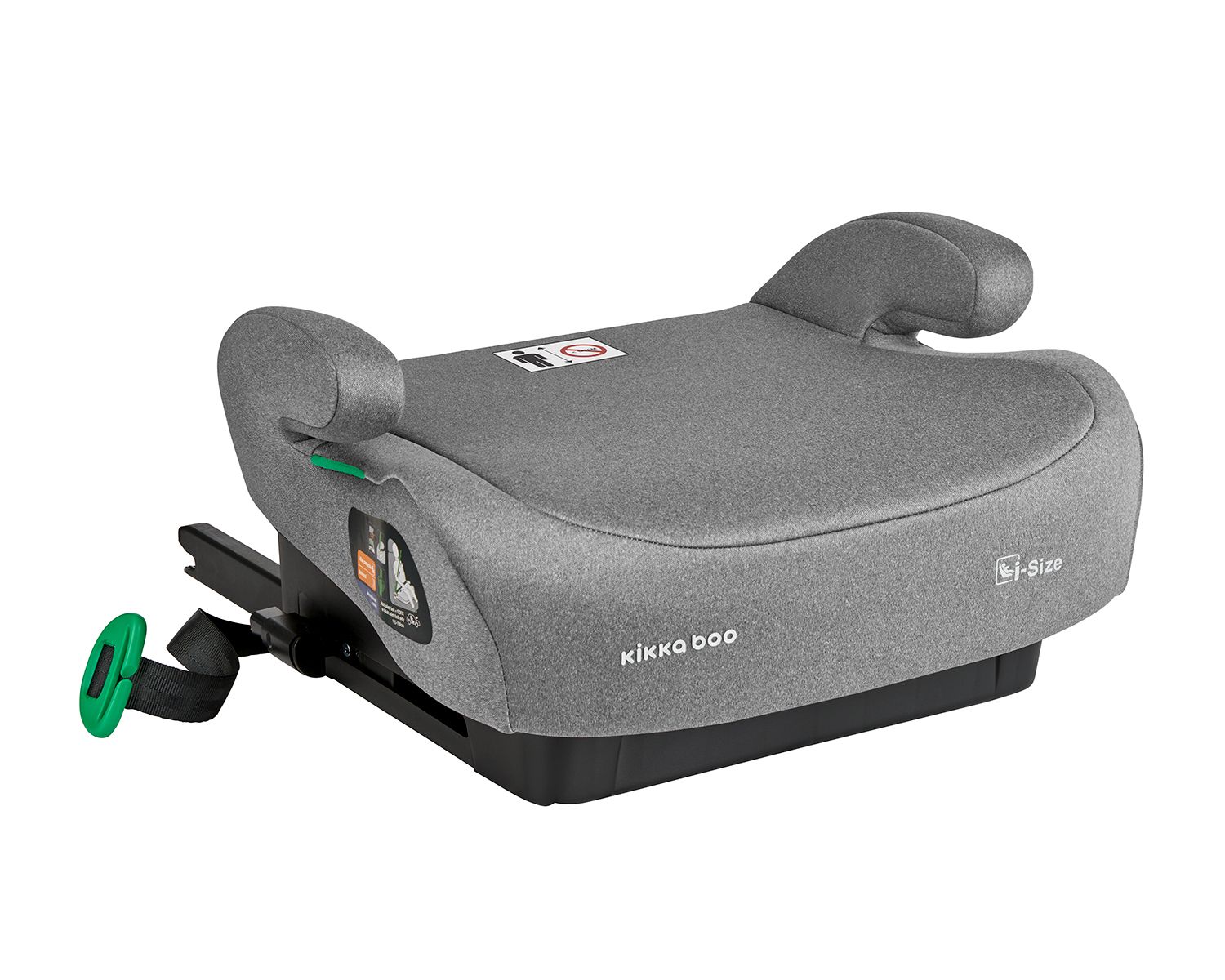 Kikkaboo Kindersitz, Sitzerh&ouml;hung i-Tip i-Size (125-150cm) ISOFIX, Armlehne grau - Bild 1