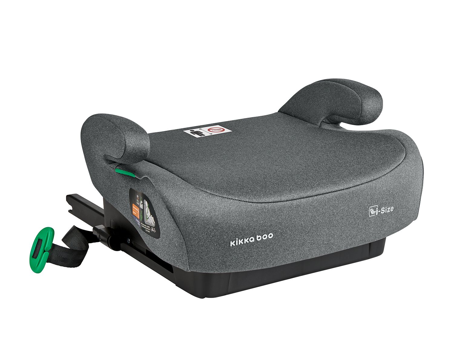 Kikkaboo Kindersitz, Sitzerh&ouml;hung i-Tip i-Size (125-150cm) ISOFIX, Armlehne dunkelgrau - Bild 1