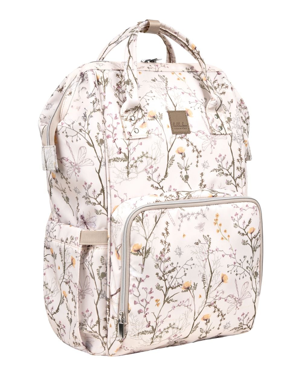 Kikkaboo Wickeltasche Siena, Rucksack, Wickelunterlage, Griffl&auml;nge einstellbar beige wei&szlig; - Bild 1