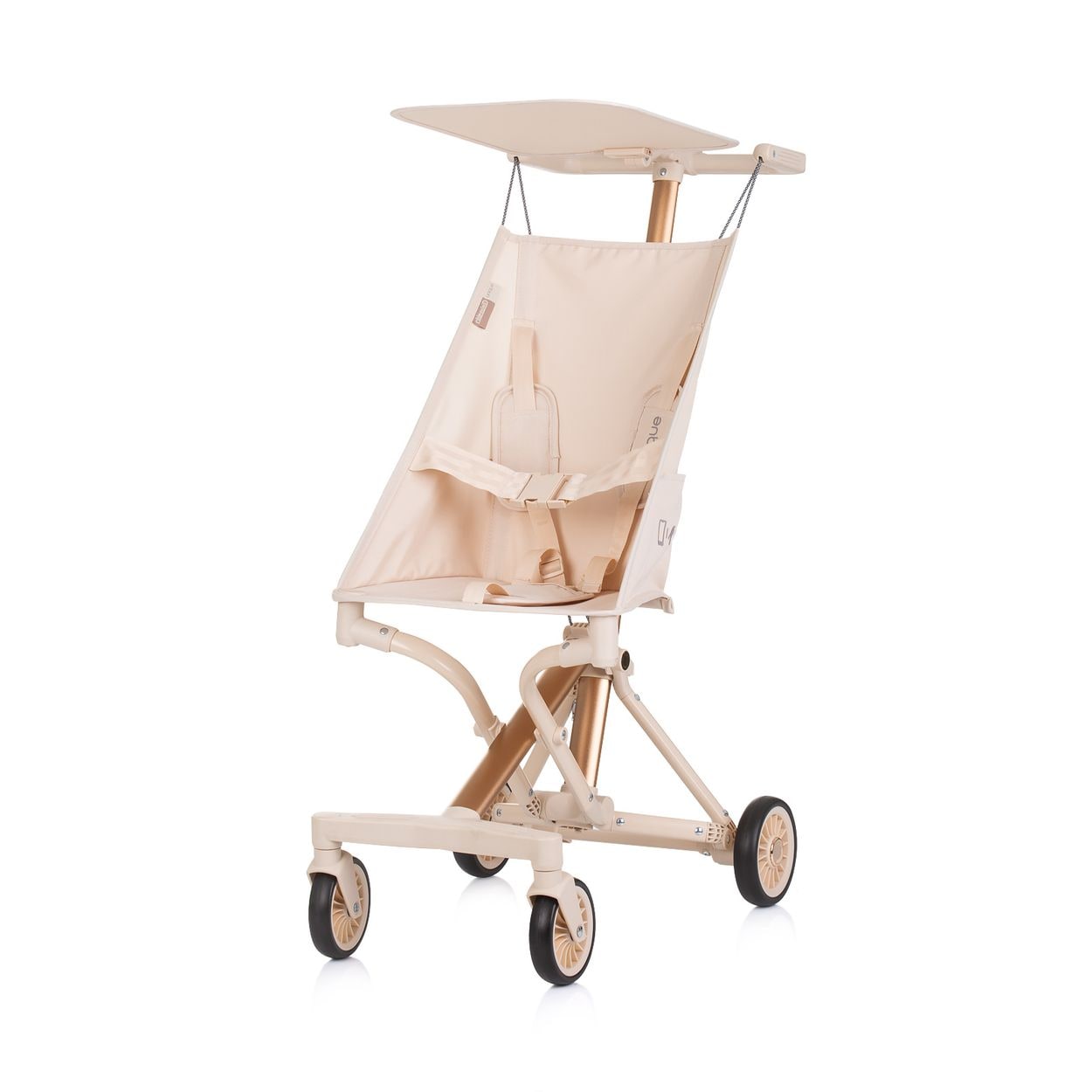 Chipolino Kinderwagen, Buggy Unique Aluminiumrahmen faltbar 3-Punkt-Gurt Tasche beige - Bild 1