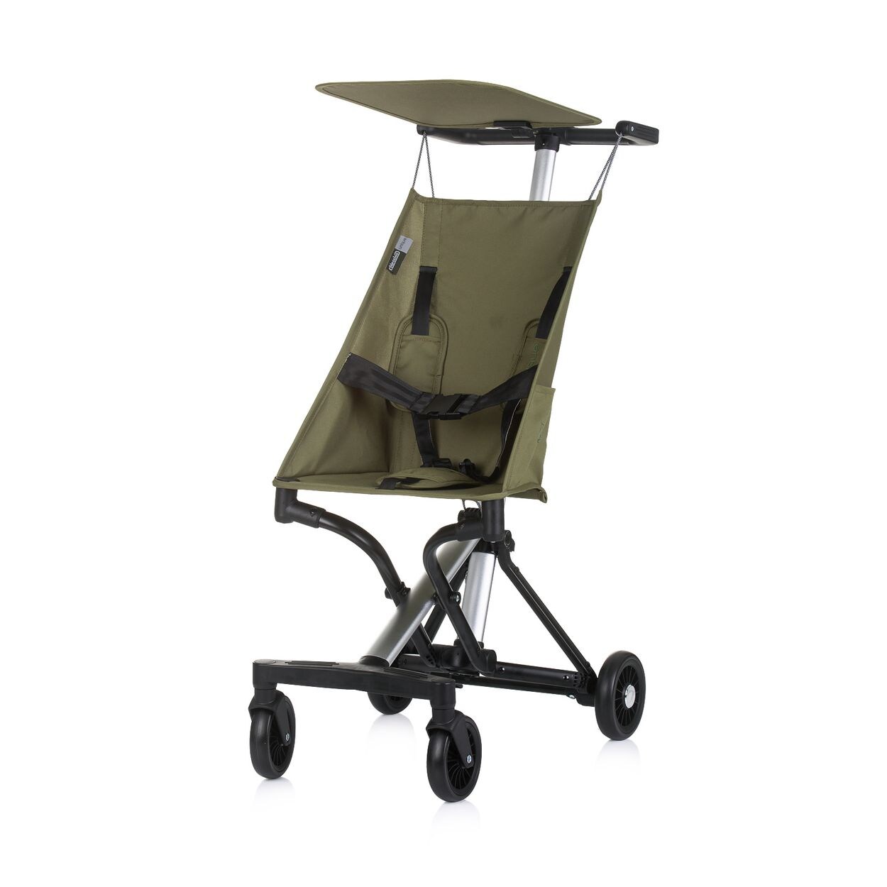 Chipolino Kinderwagen, Buggy Unique Aluminiumrahmen faltbar 3-Punkt-Gurt Tasche grün