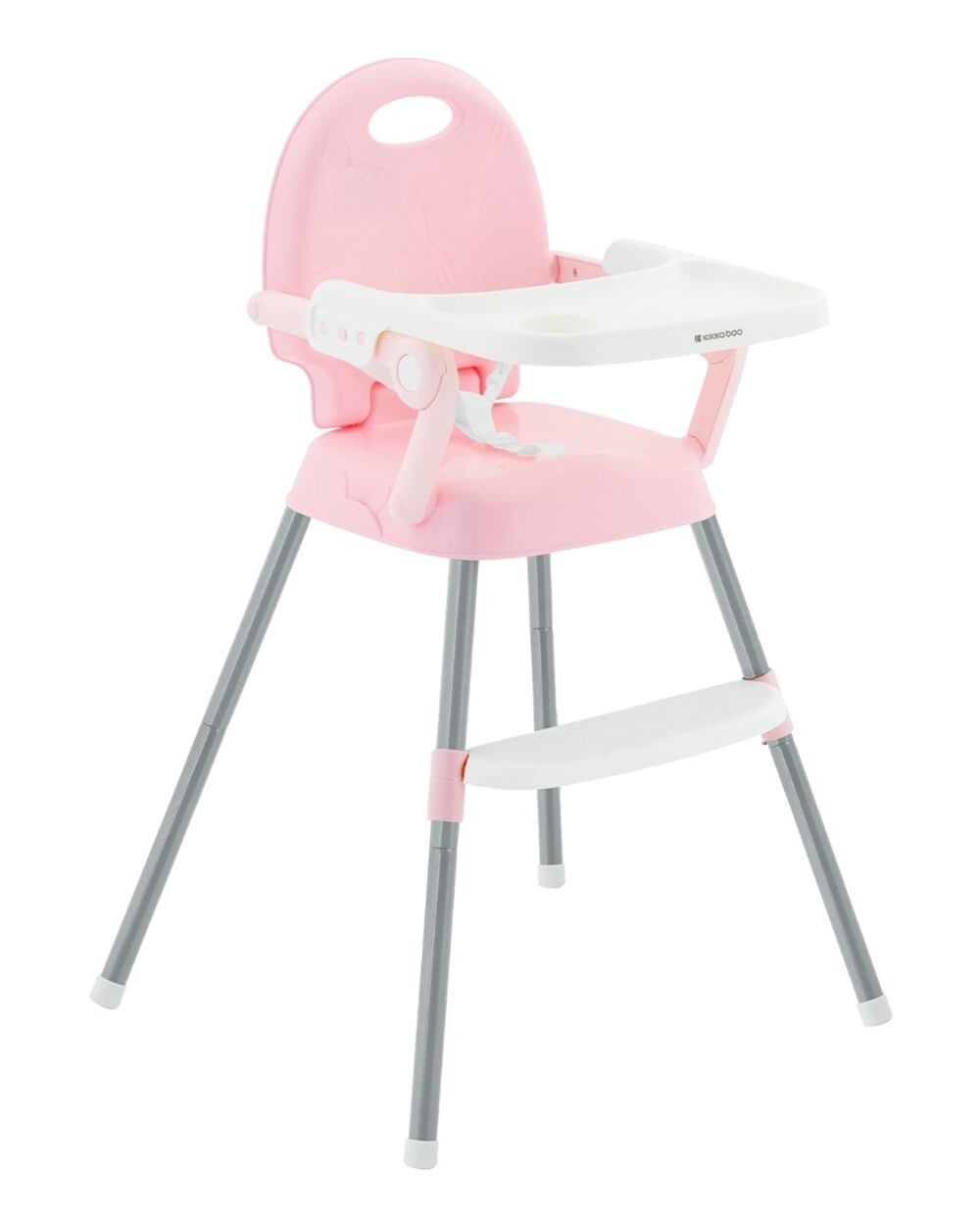Kikkaboo Kinderhochstuhl 3 in 1 Spoony, niedriger Fütterungsstuhl, Sitzerhöhung pink | 03800171214469