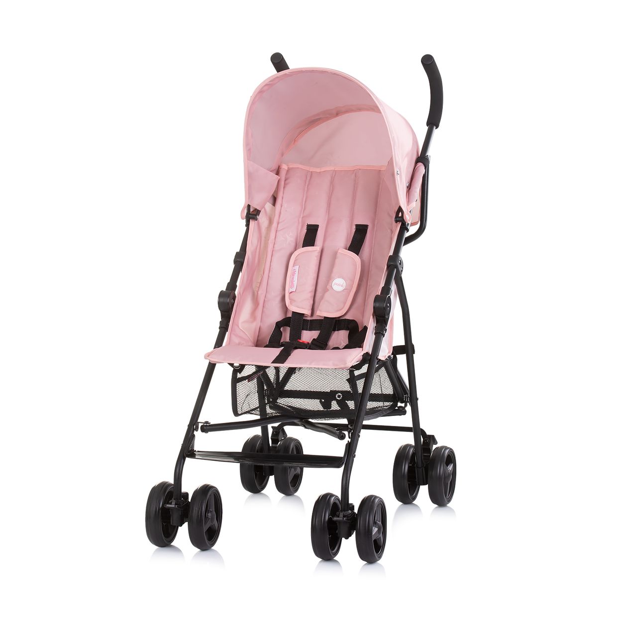 Chipolino Kinderwagen, Buggy Point 5-Punkt-Gurt, R&uuml;ckenlehne verstellbar, Korb rosa - Bild 1