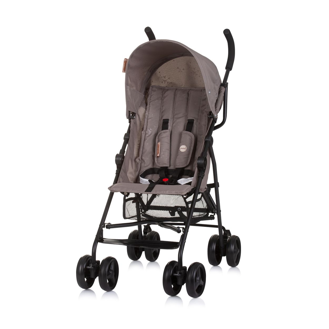 Chipolino Kinderwagen, Buggy Point 5-Punkt-Gurt, R&uuml;ckenlehne verstellbar, Korb beige P - Bild 1