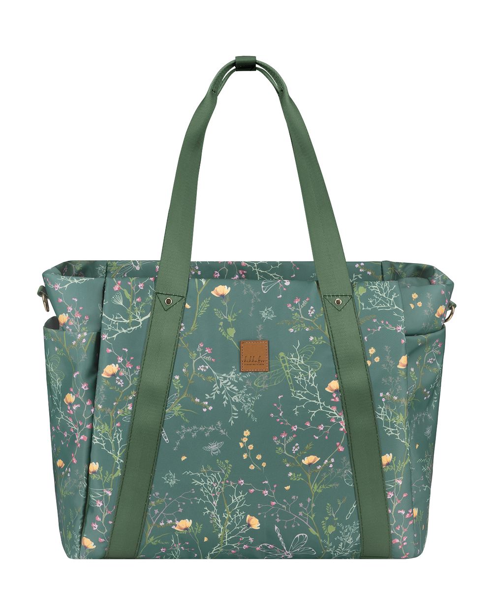 Kikkaboo Wickeltasche Florence Wickelunterlage, Rei&szlig;verschluss, Flaschentaschen gr&uuml;n - Bild 1