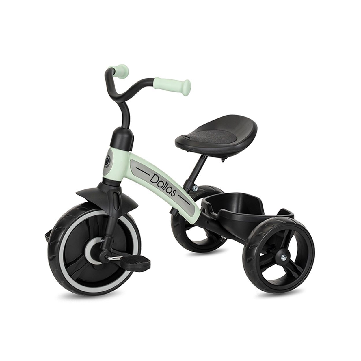 Lorelli Dreirad Dallas, ergonomischer Sitz, h&ouml;henverstellbar, EVA-R&auml;der, Korb gr&uuml;n - Bild 1
