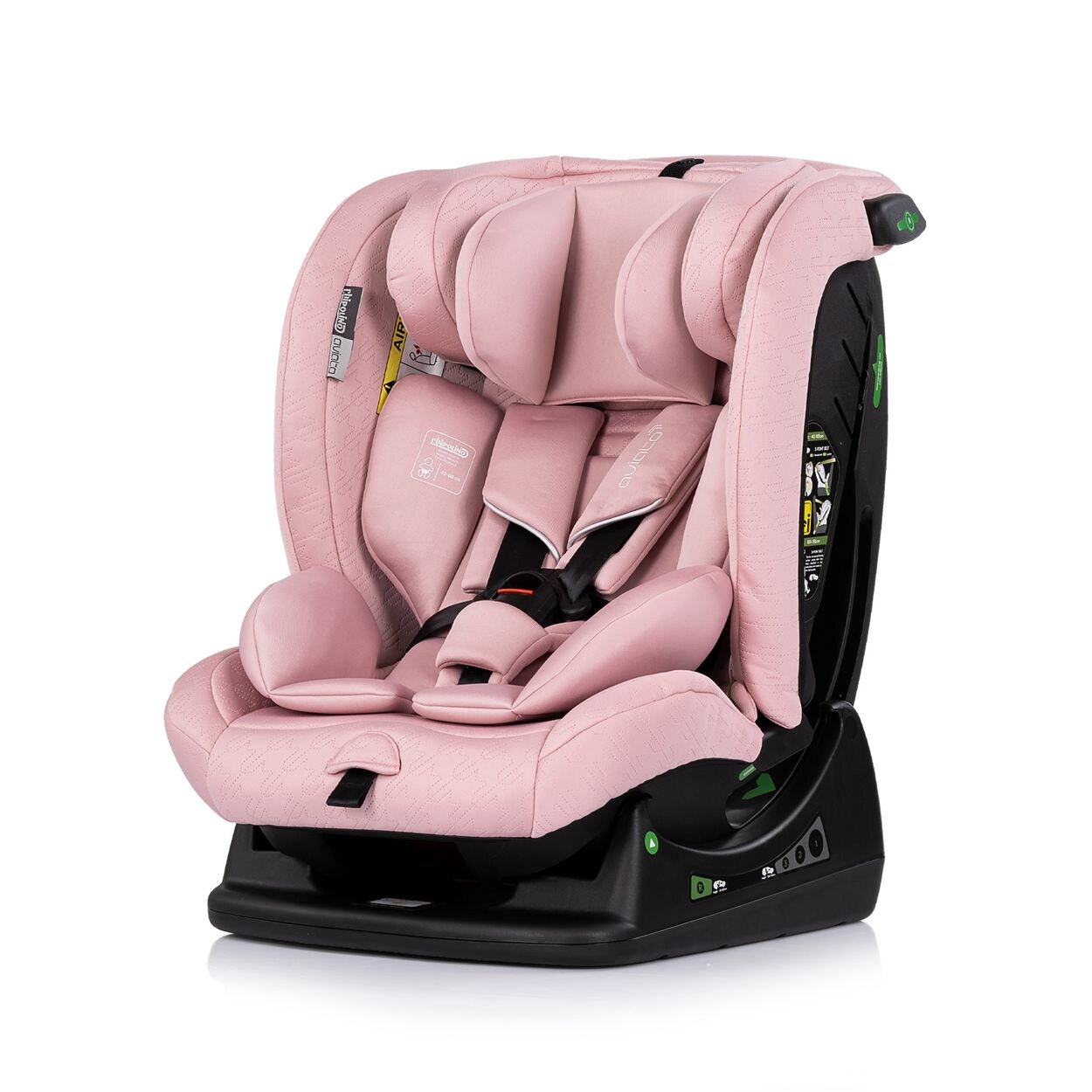 Chipolino Kindersitz i-Size Aviato (40 - 150 cm) Gruppe 0/1/2/3, verstellbar pink