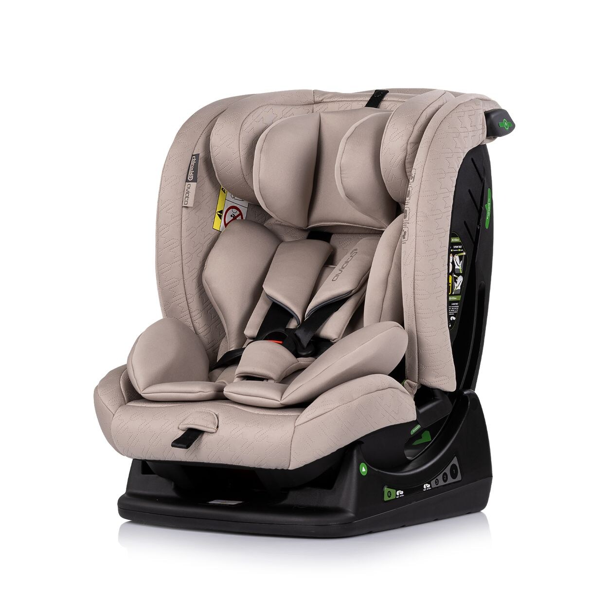 Chipolino Kindersitz i-Size Aviato (40 - 150 cm) Gruppe 0/1/2/3, verstellbar hellbraun