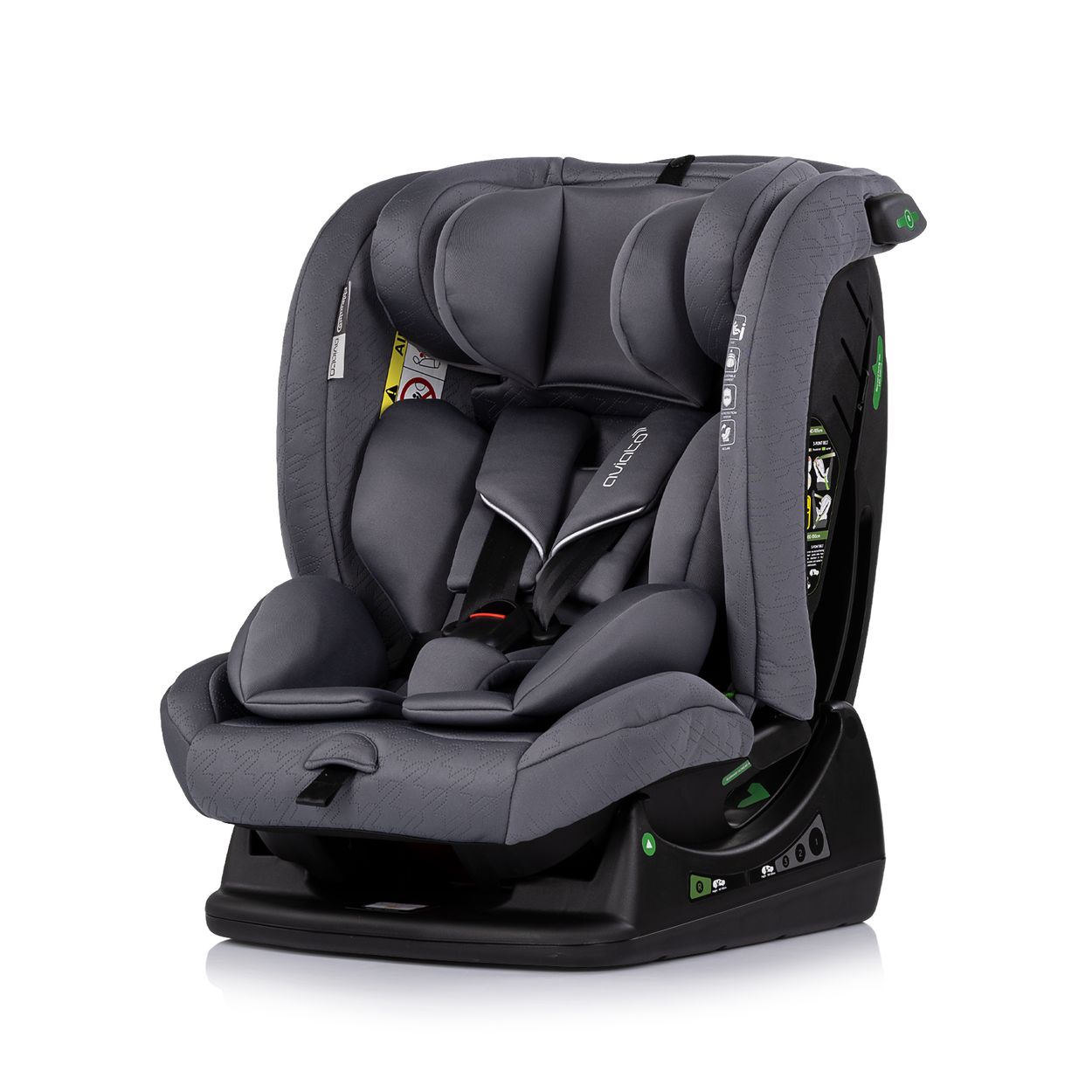 Chipolino Kindersitz i-Size Aviato (40 - 150 cm) Gruppe 0/1/2/3, verstellbar grau gemustert - Bild 1
