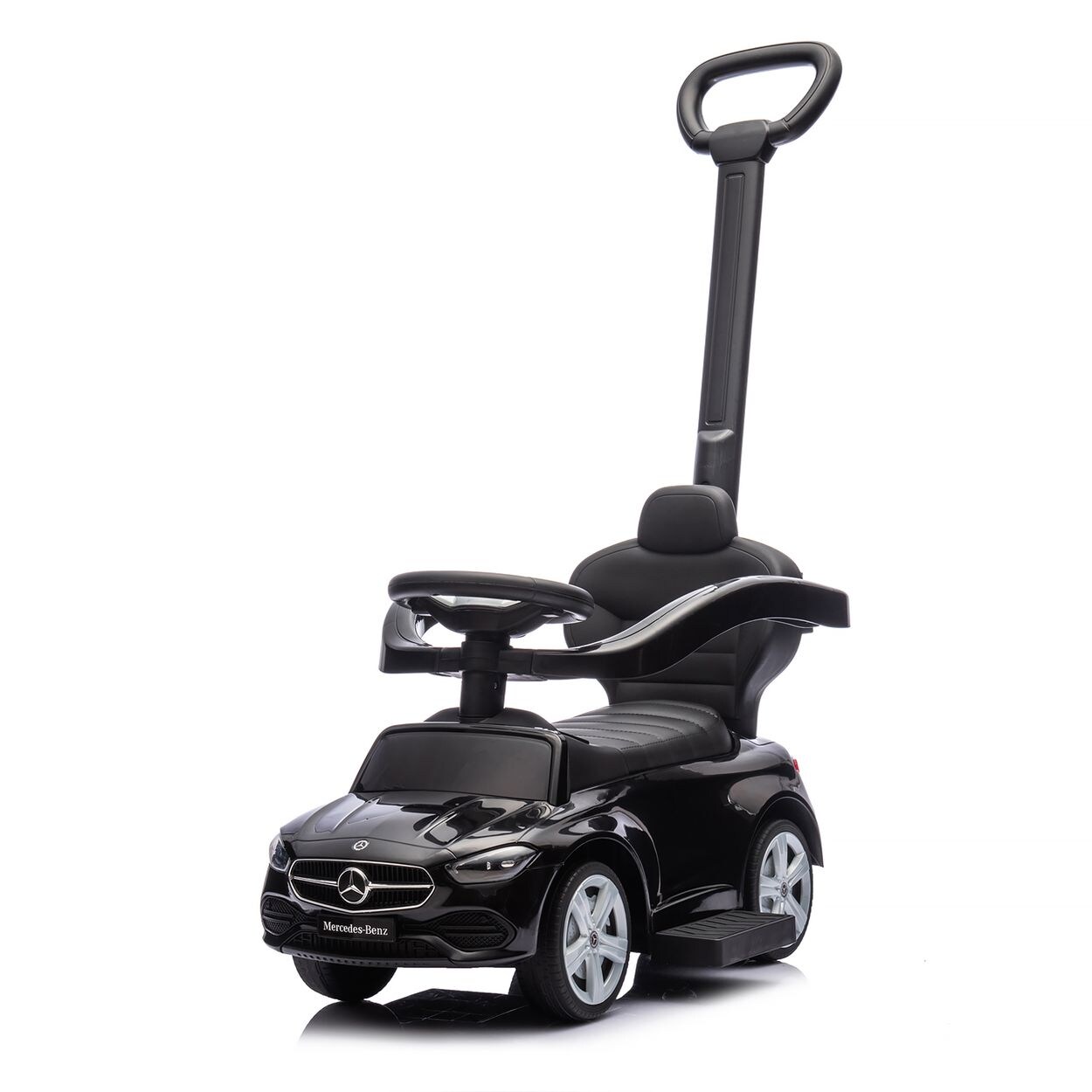 Chipolino Rutschauto Mercedes Benz C-Klasse Stauraum Fußstütze Schiebegriff Hupe schwarz