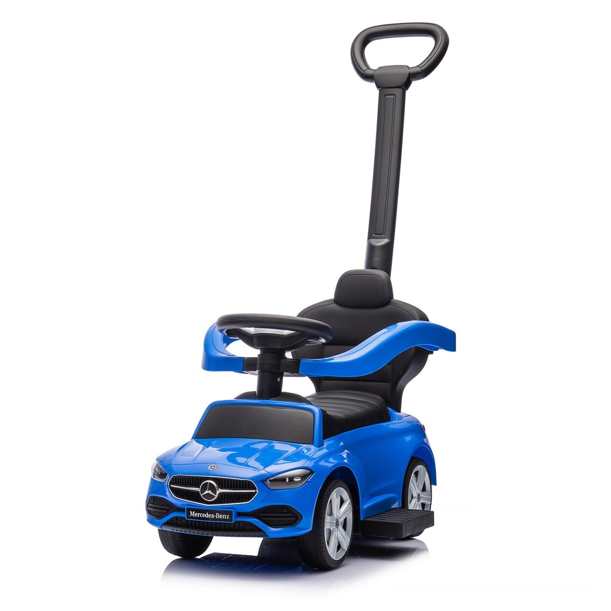 Chipolino Rutschauto Mercedes Benz C-Klasse Stauraum Fußstütze Schiebegriff Hupe blau