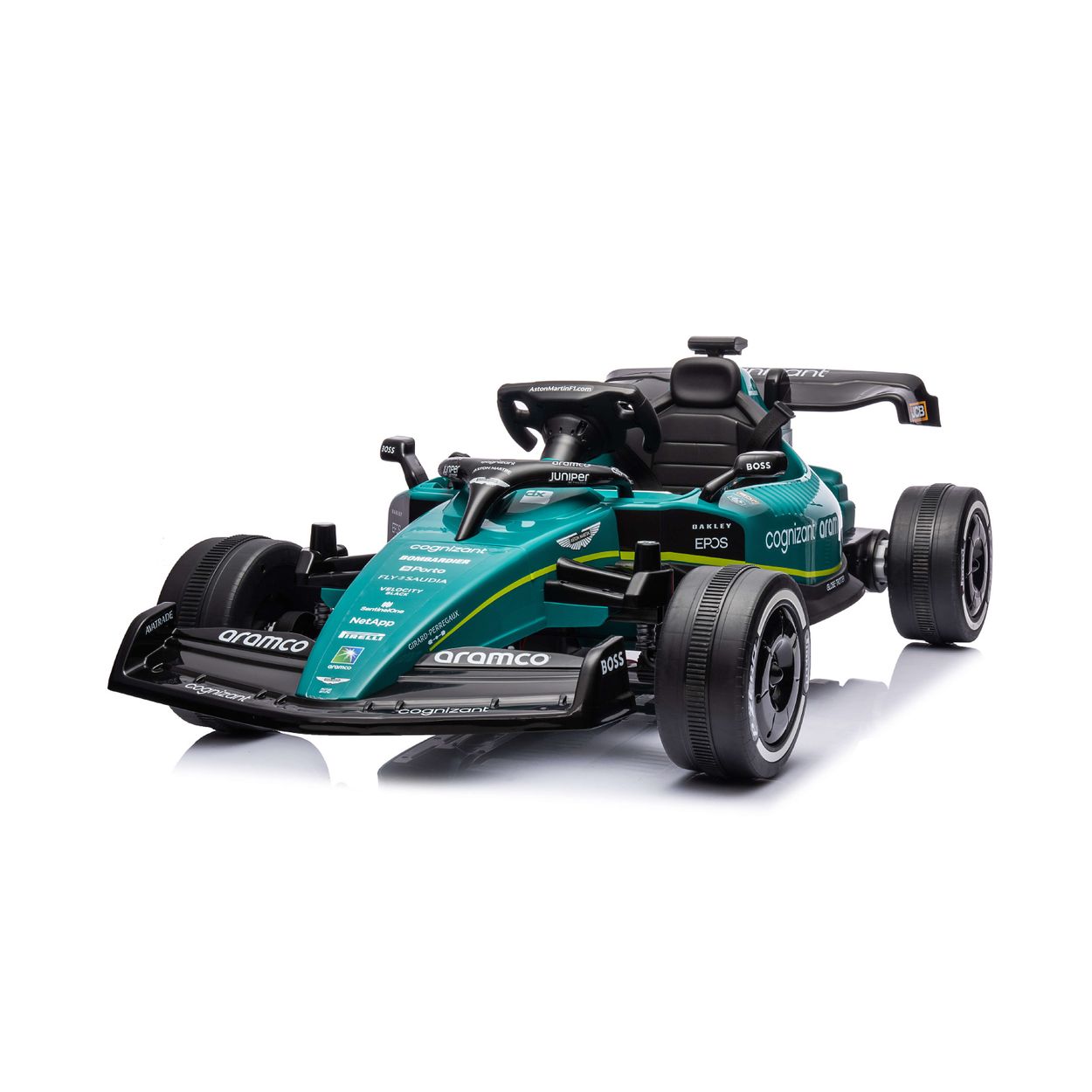 Chipolino Kinder Elektroauto Aston Martin Fernbedienung Federung LED-Lichter MP3 gr&uuml;n - Bild 1