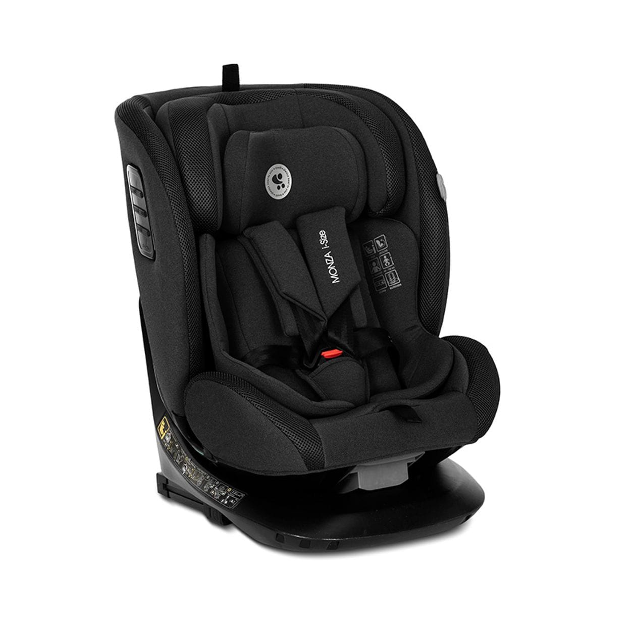 Lorelli Kindersitz Monza i-Size (40-150cm) Isofix, Anti-Rebound-B&uuml;gel, drehbar schwarz - Bild 1