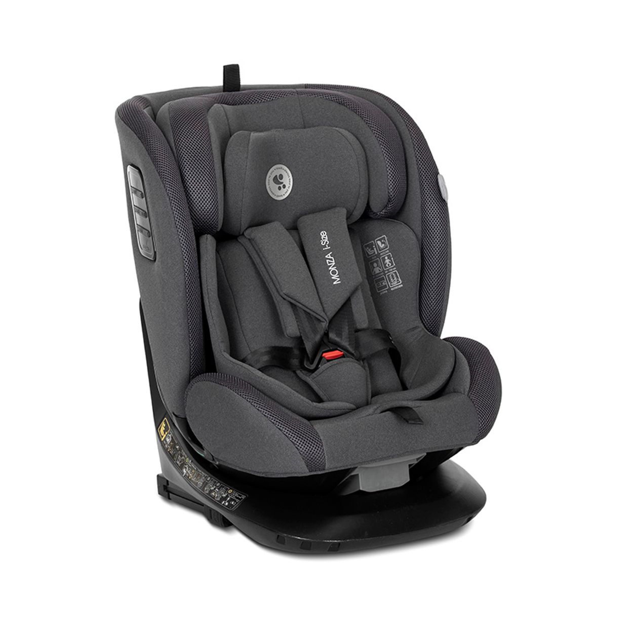 Lorelli Kindersitz Monza i-Size (40-150cm) Isofix, Anti-Rebound-B&uuml;gel, drehbar grau - Bild 1