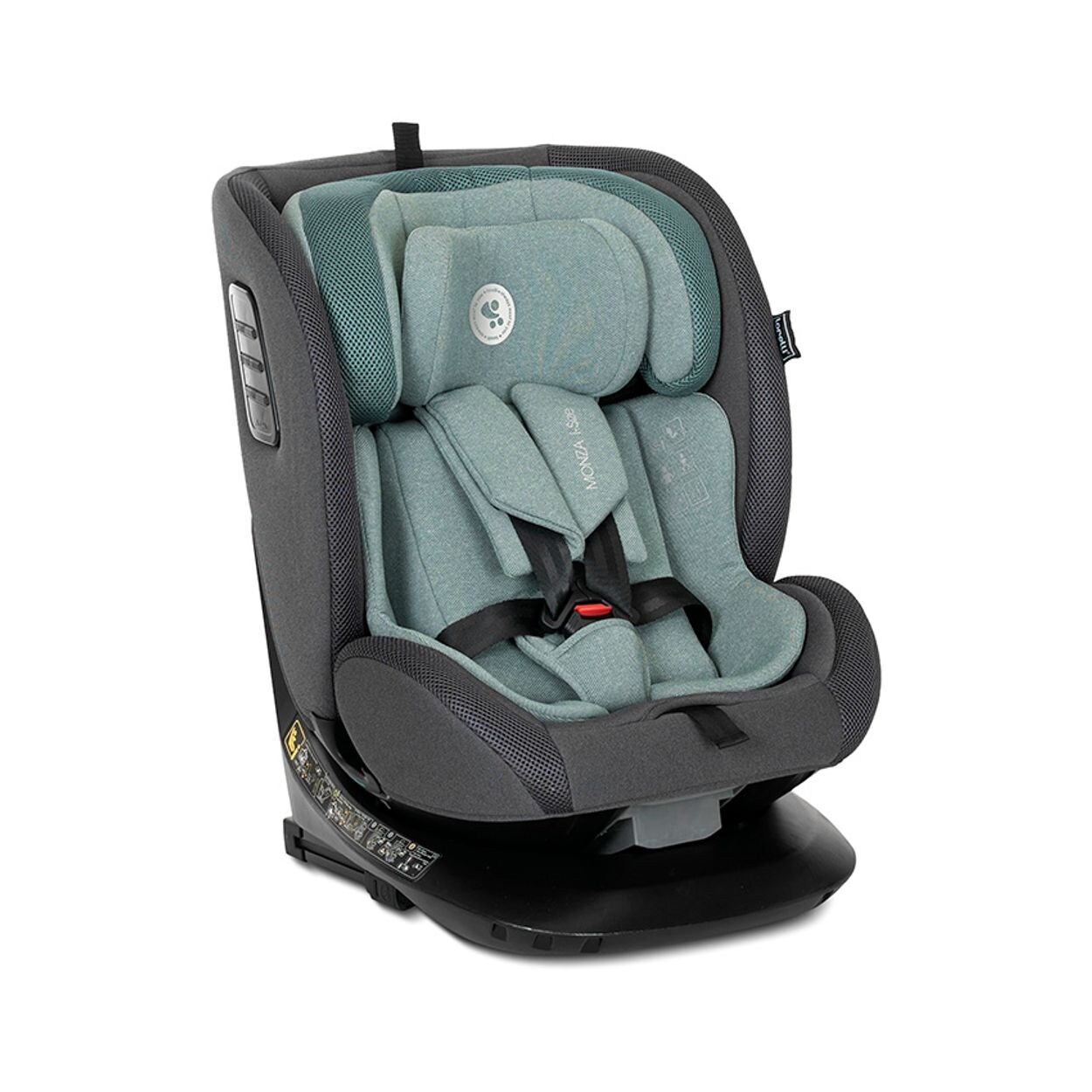 Lorelli Kindersitz Monza i-Size (40-150cm) Isofix, Anti-Rebound-Bügel, drehbar grün