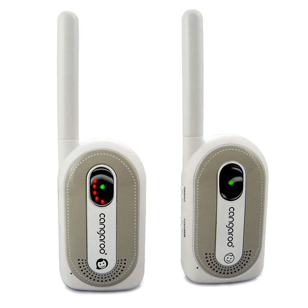 Babyphone Maternal Instinct bis 1,3 km Reichweite, Empfänger mit Gürtelclip grau | 03800146256098