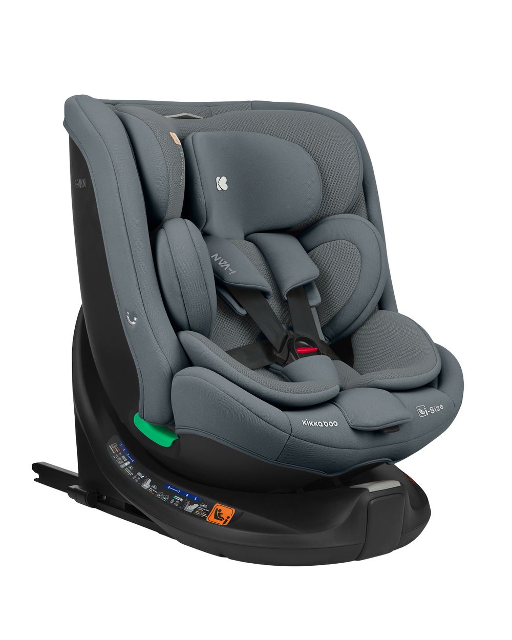 Kikka boo Kindersitz i-Van i-Size (40-150cm) Isofix Gruppe 0+/1/2/3 Kopfst&uuml;tze dunkelgrau - Bild 1