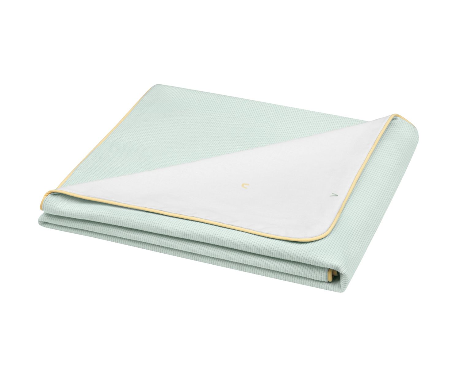 Kikka boo Baby-Sommerdecke 100 x 80 cm, 100% Baumwolle, Wendedecke, ab Geburt gr&uuml;n - Bild 1