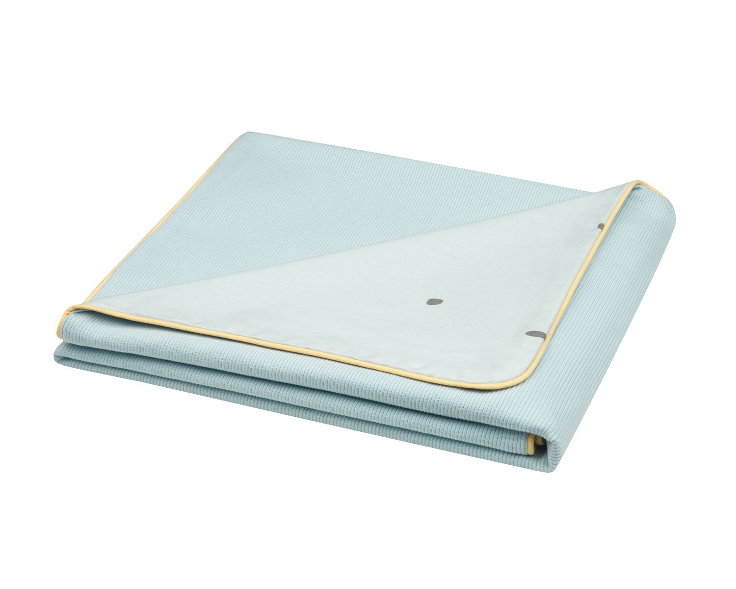 Kikka boo Baby-Sommerdecke 100 x 80 cm, 100% Baumwolle, Wendedecke, ab Geburt hellblau - Bild 1