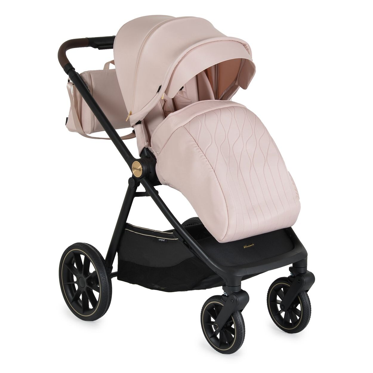 Cangaroo Kombikinderwagen Celebrity 2 in 1 Stoßdämpfer PU-Rollen Wickeltasche rosa | 03801005100309