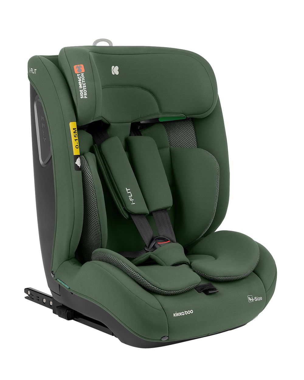 Kikka boo Kindersitz i-Flit i-Size (76-150cm) Isofix Kopfst&uuml;tze verstellbar SPS gr&uuml;n - Bild 1