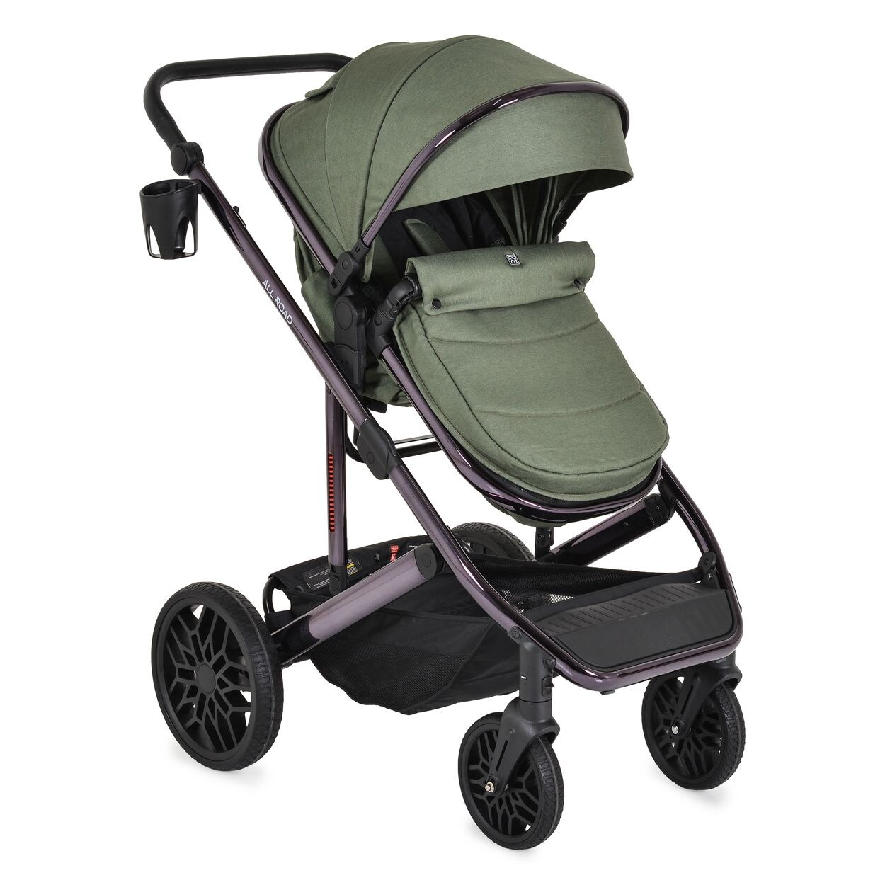 Moni Kombikinderwagen 3 in 1 all Road umbaubar Babyschale Sportsitz Tragetasche grün
