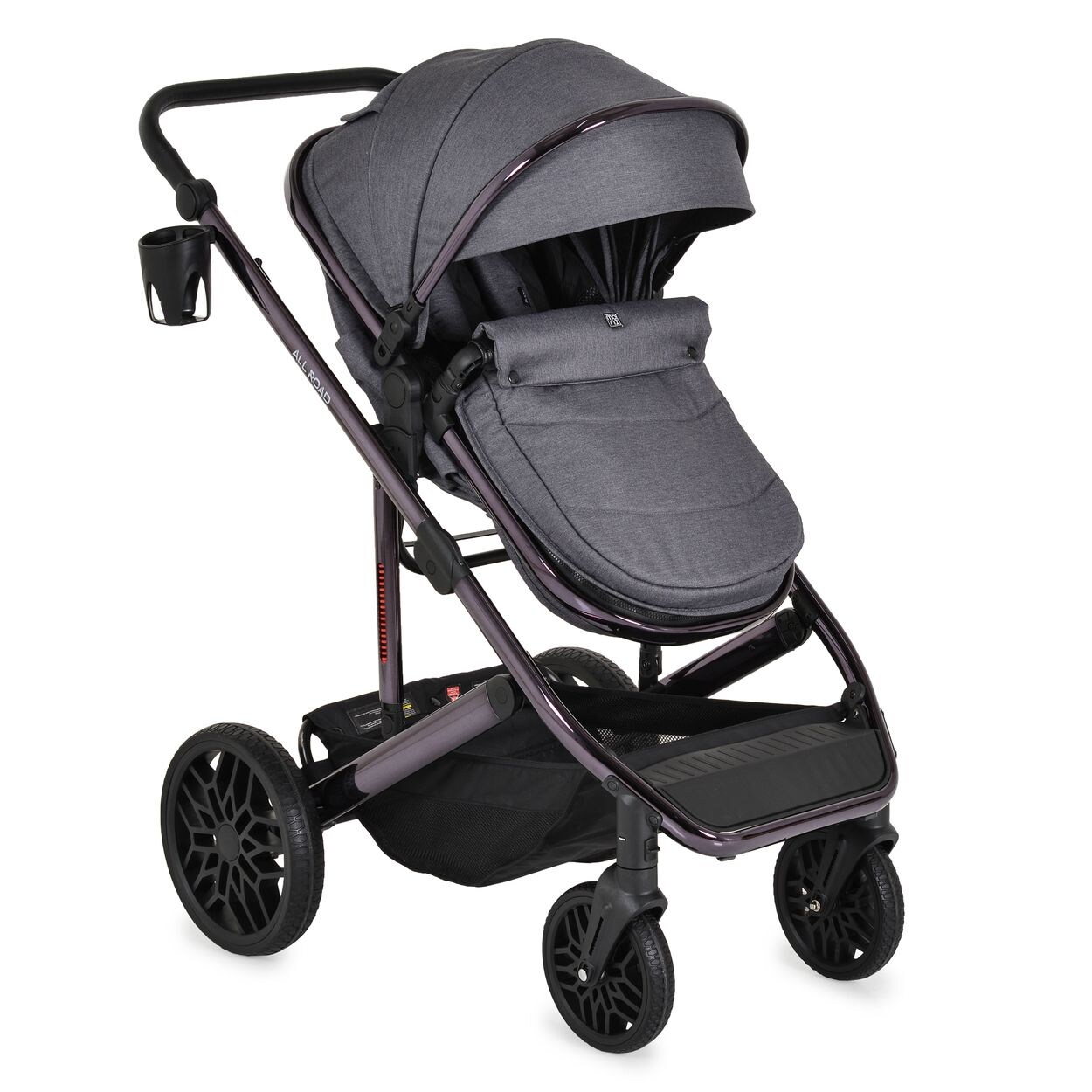 Moni Kombikinderwagen 3 in 1 all Road umbaubar Babyschale Sportsitz Tragetasche grau