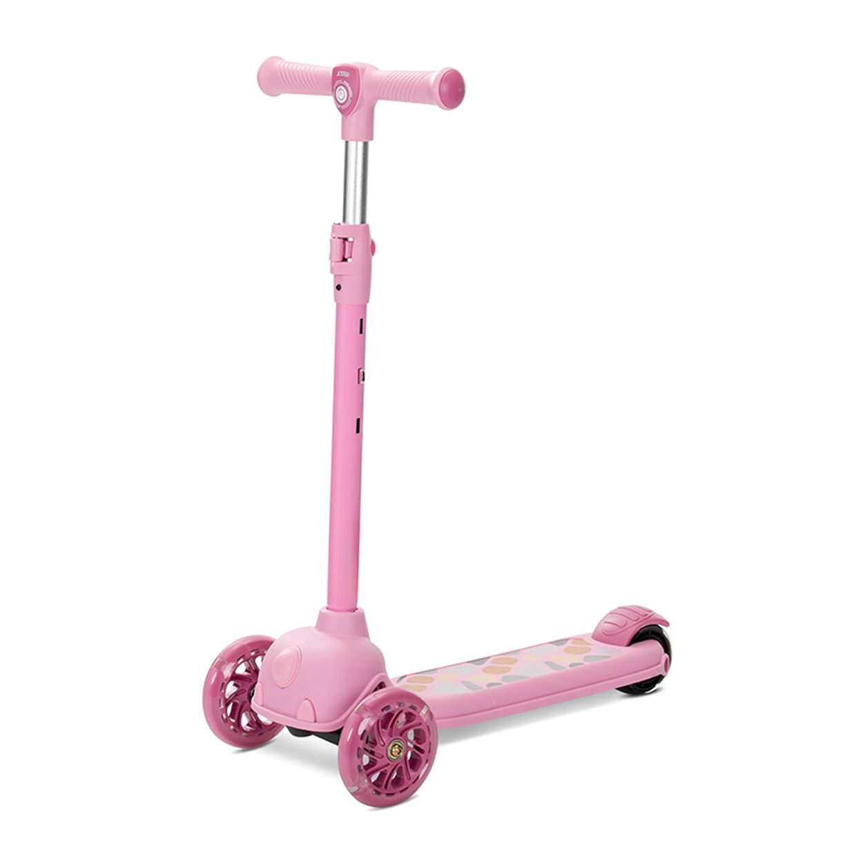 Lorelli Kinderroller Jetster PU-Rollen, ABEC-9 Lenker abnehmbar h&ouml;henverstellbar rosa - Bild 1
