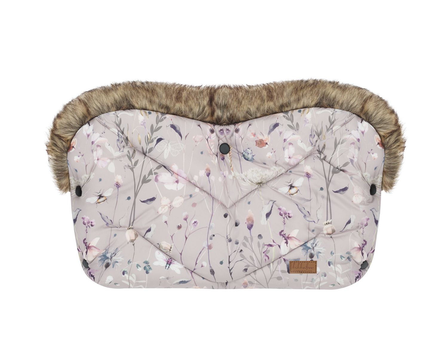 Kikka boo Kinderwagen Handw&auml;rmer Luxury, Druckkn&ouml;pfe, Steppdesign, Handmuff grau - Bild 1