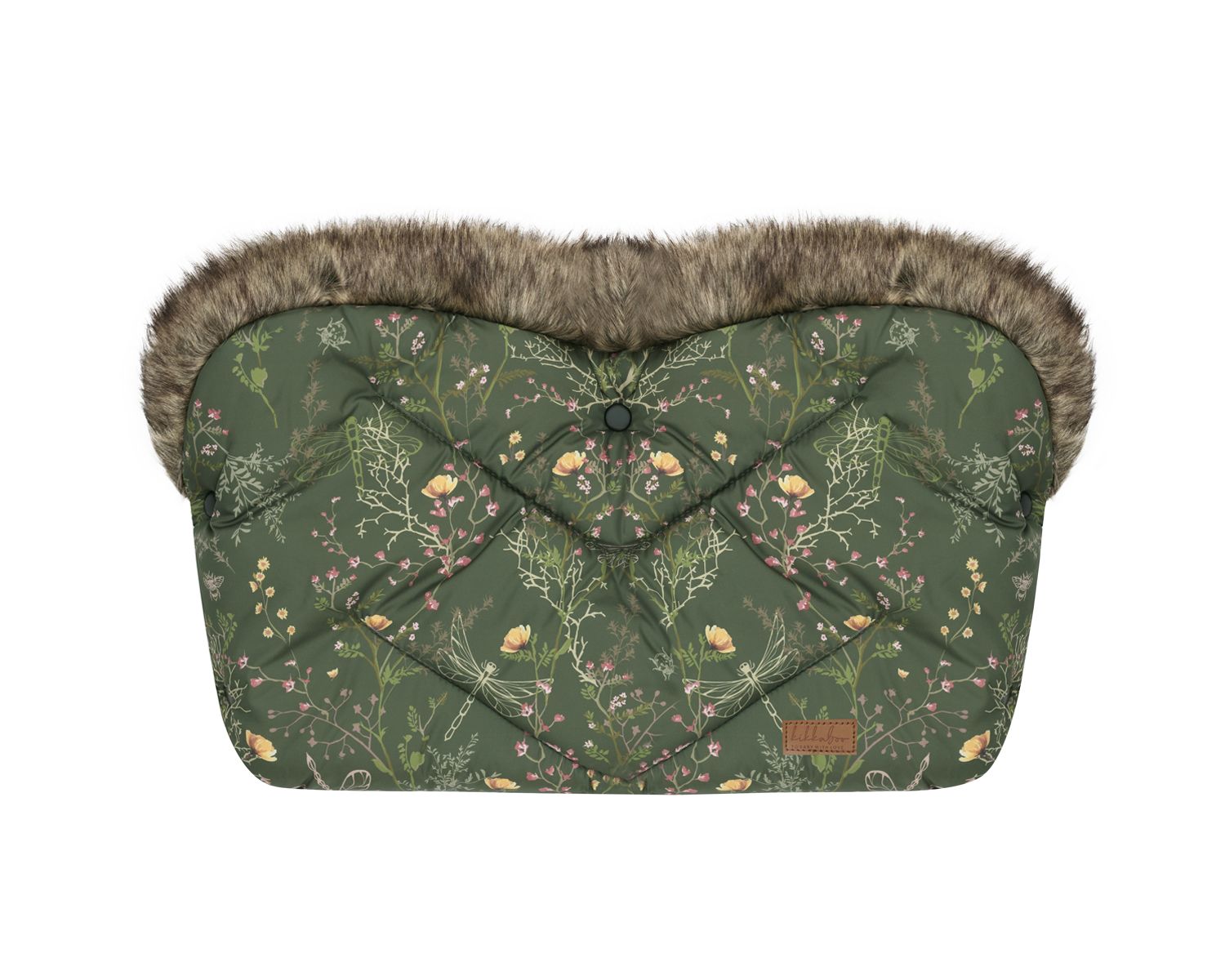 Kikka boo Kinderwagen Handw&auml;rmer Luxury, Druckkn&ouml;pfe, Steppdesign, Handmuff gr&uuml;n - Bild 1