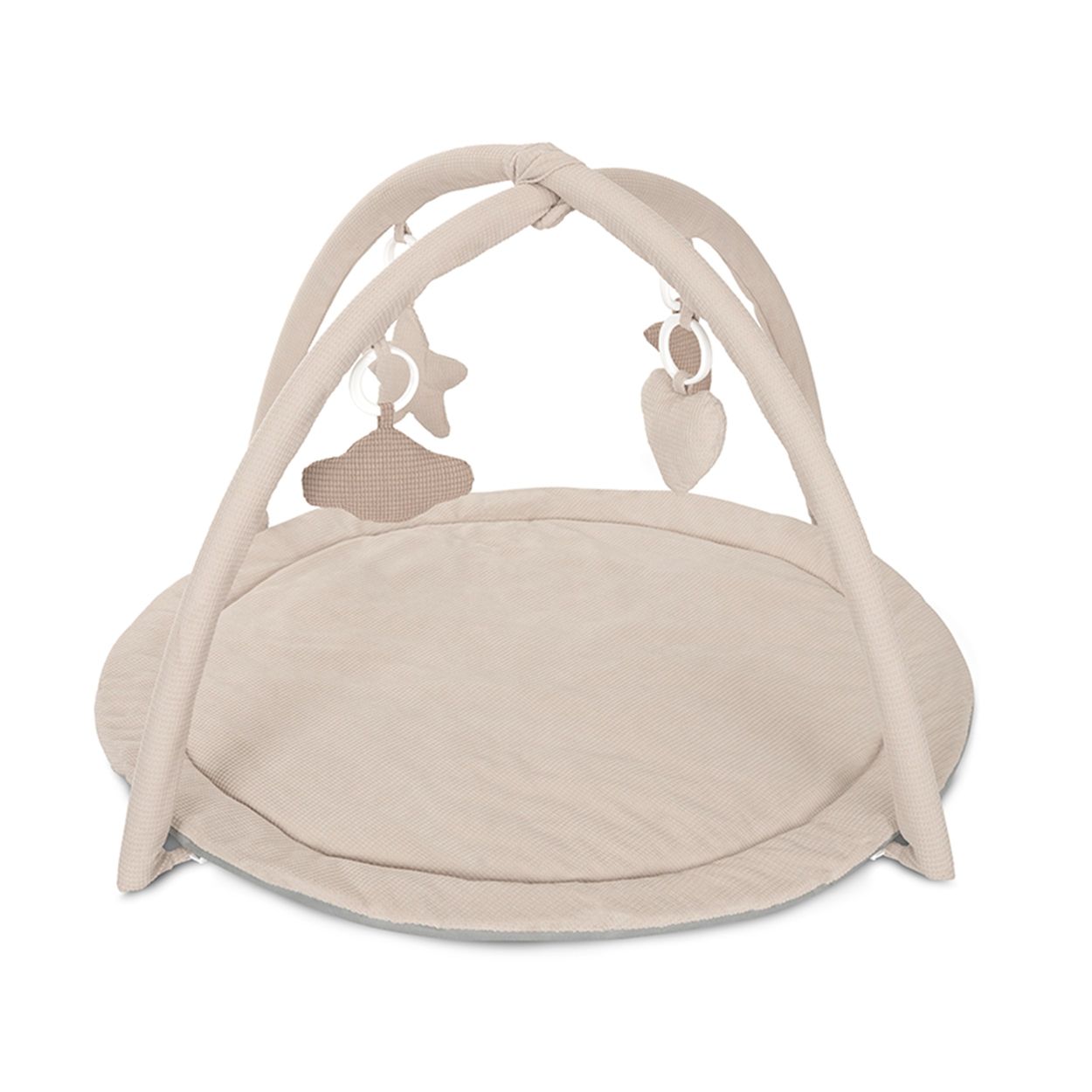 Lorelli Spielbogen Moments Rassel, Greifling, vier Spielzeugen zum Abnehmen beige - Bild 1