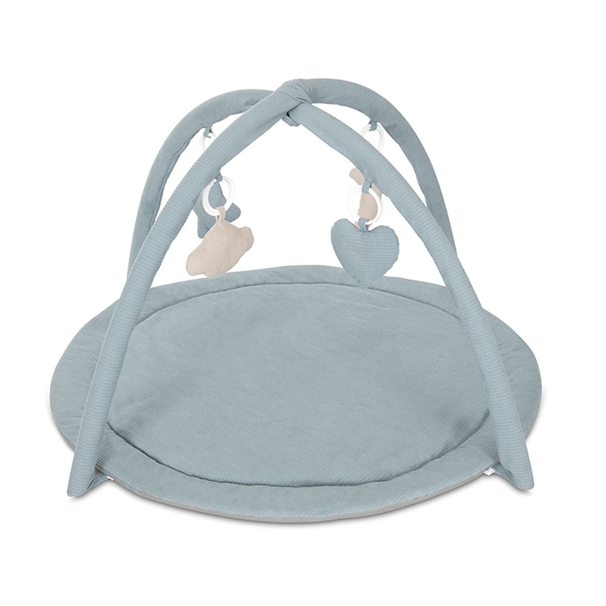 Lorelli Spielbogen Moments Rassel, Greifling, vier Spielzeugen zum Abnehmen blau - Bild 1