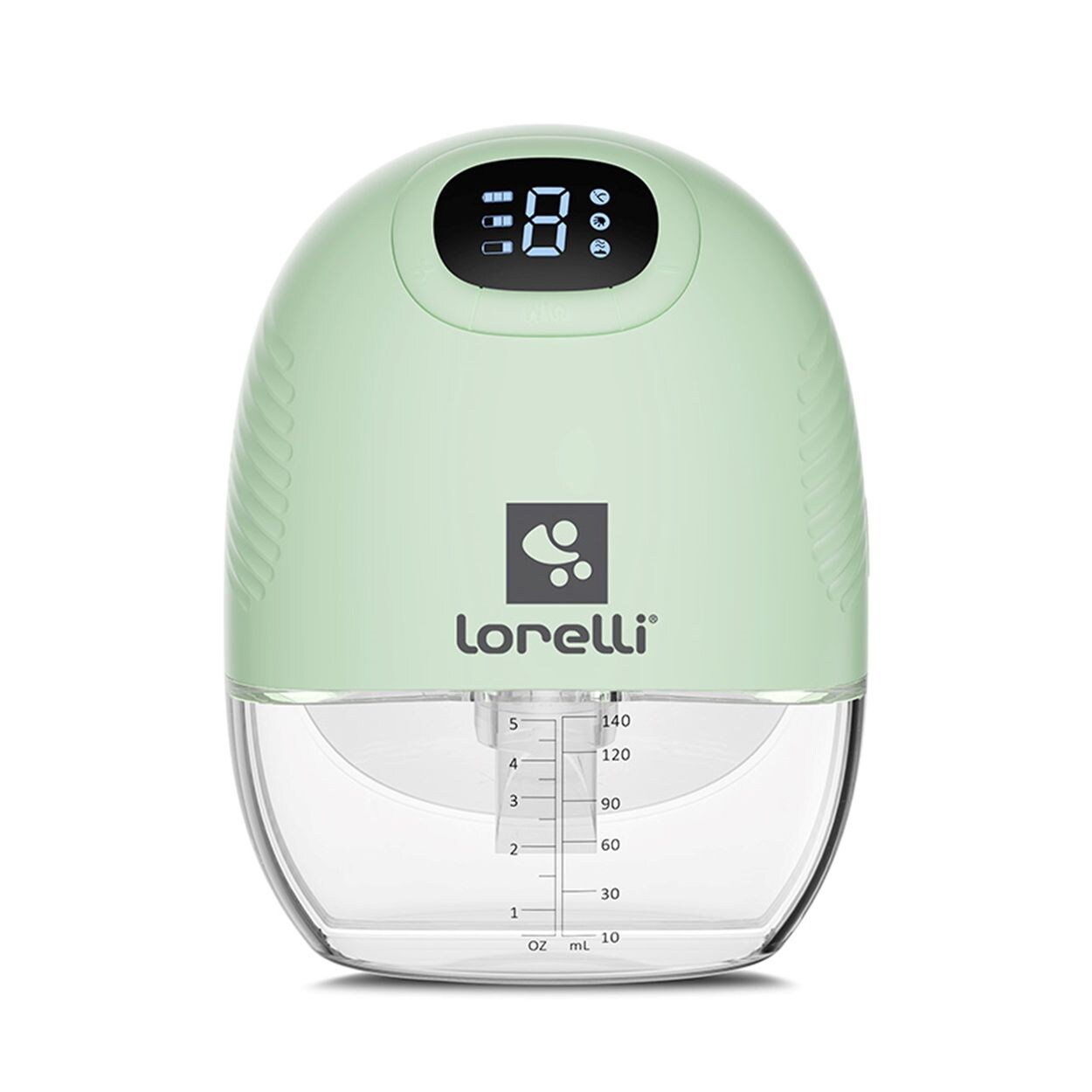 Lorelli elektrische Milchpumpe Alice 140ml USB-Kabel 9 Stufen 3 Modi LED-Anzeige grün
