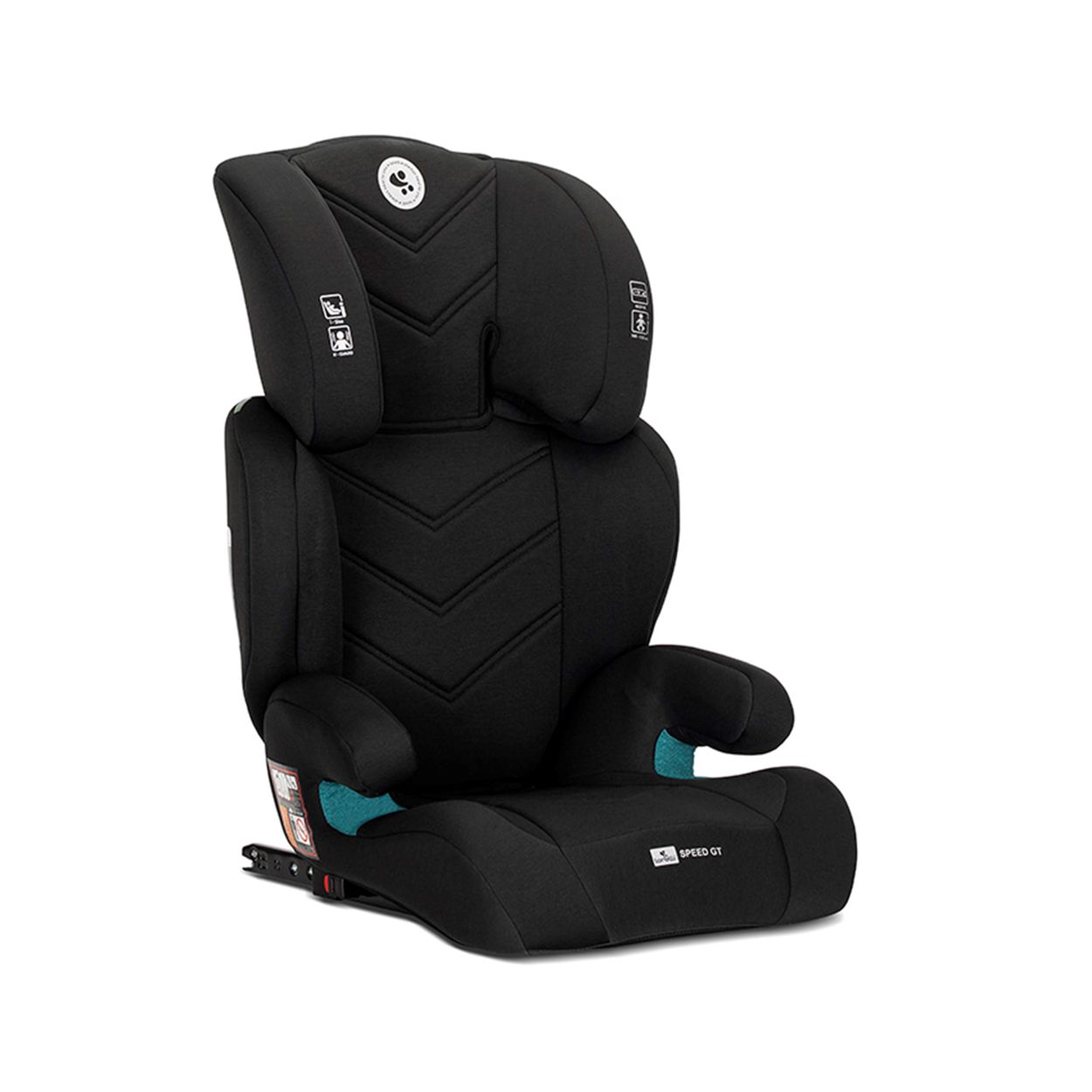Lorelli Kindersitz Speed GT i-Size (100-150cm) Gruppe 2/3 Isofix Kopfst&uuml;tze schwarz - Bild 1